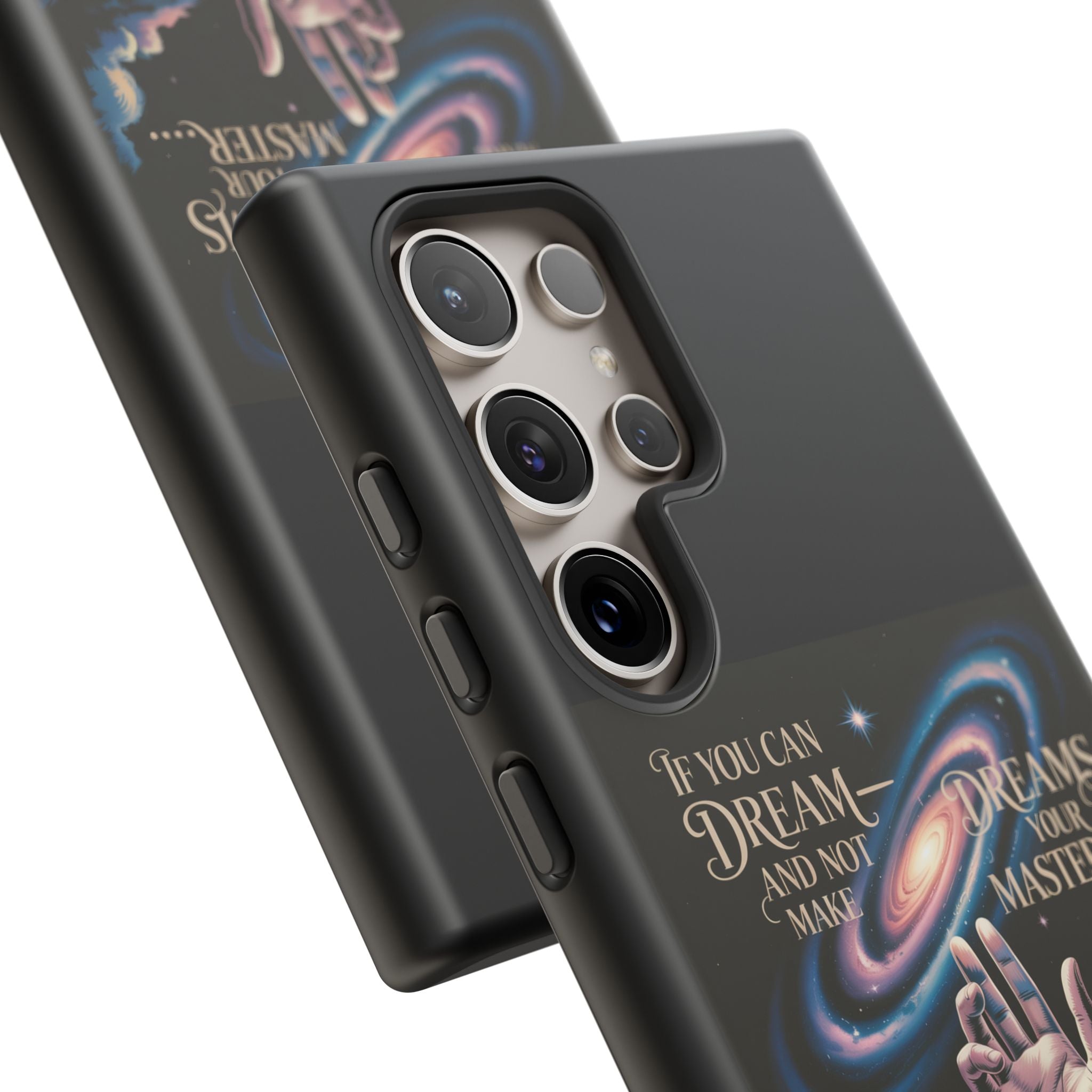 Dream-Inspired Phone Case, Inspirational Phone Cover, Galaxy Design Case, Unique Gift for Dreamers, Motivational Phone Accessory