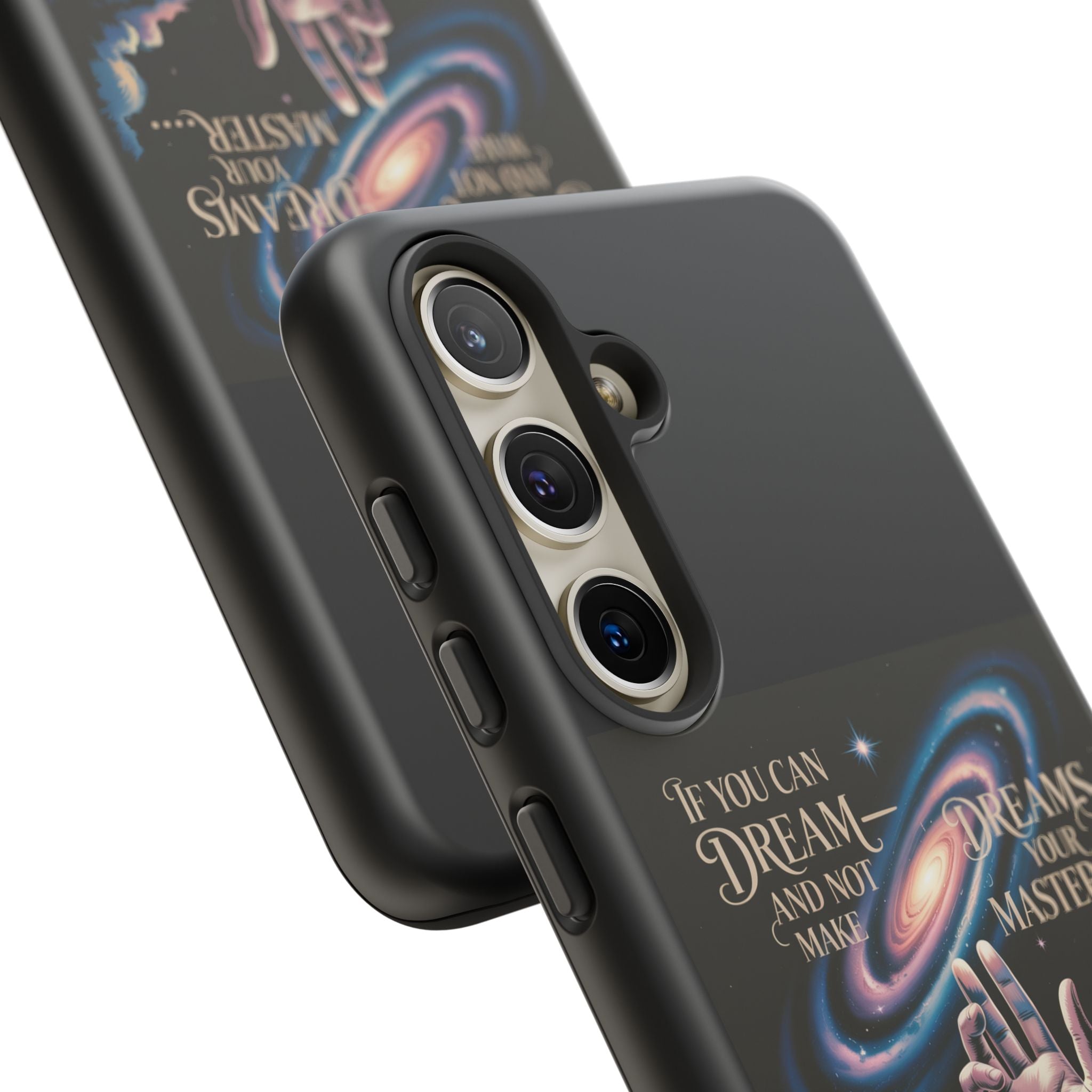 Dream-Inspired Phone Case, Inspirational Phone Cover, Galaxy Design Case, Unique Gift for Dreamers, Motivational Phone Accessory
