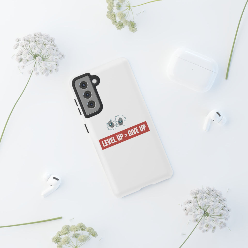 Tough Cases Phone Case, Motivational Gift for Gamers, Fitness Enthusiasts, Level Up Themed, Unique Phone Accessories, Work Hard Play Hard