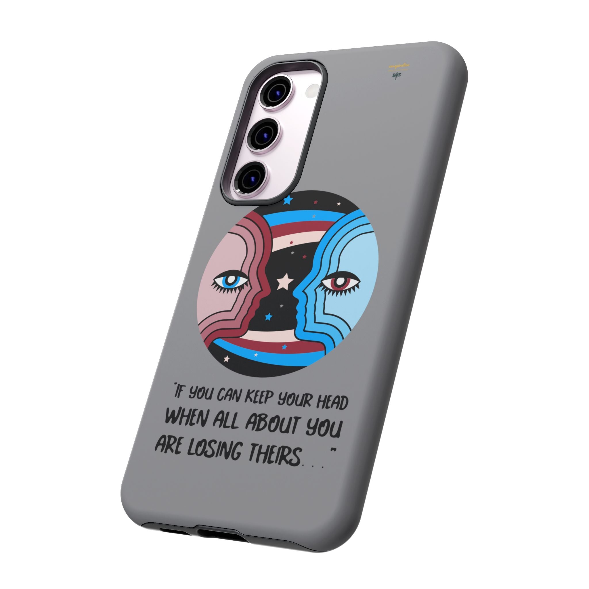 Inspirational Phone Case, Quote Phone Cover, Tough Phone Case, Motivational Cell Phone Accessory, Gift for Friends