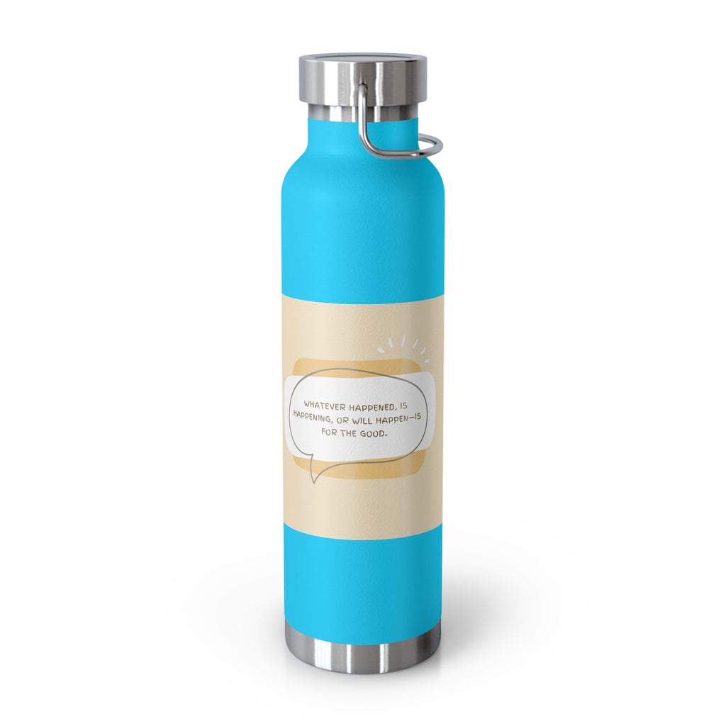 Inspirational Copper Vacuum Insulated Bottle, 22oz - Motivational Drinkware, Gifts for Her, Fitness Bottle, Travel Mug, Eco-Friendly [...]