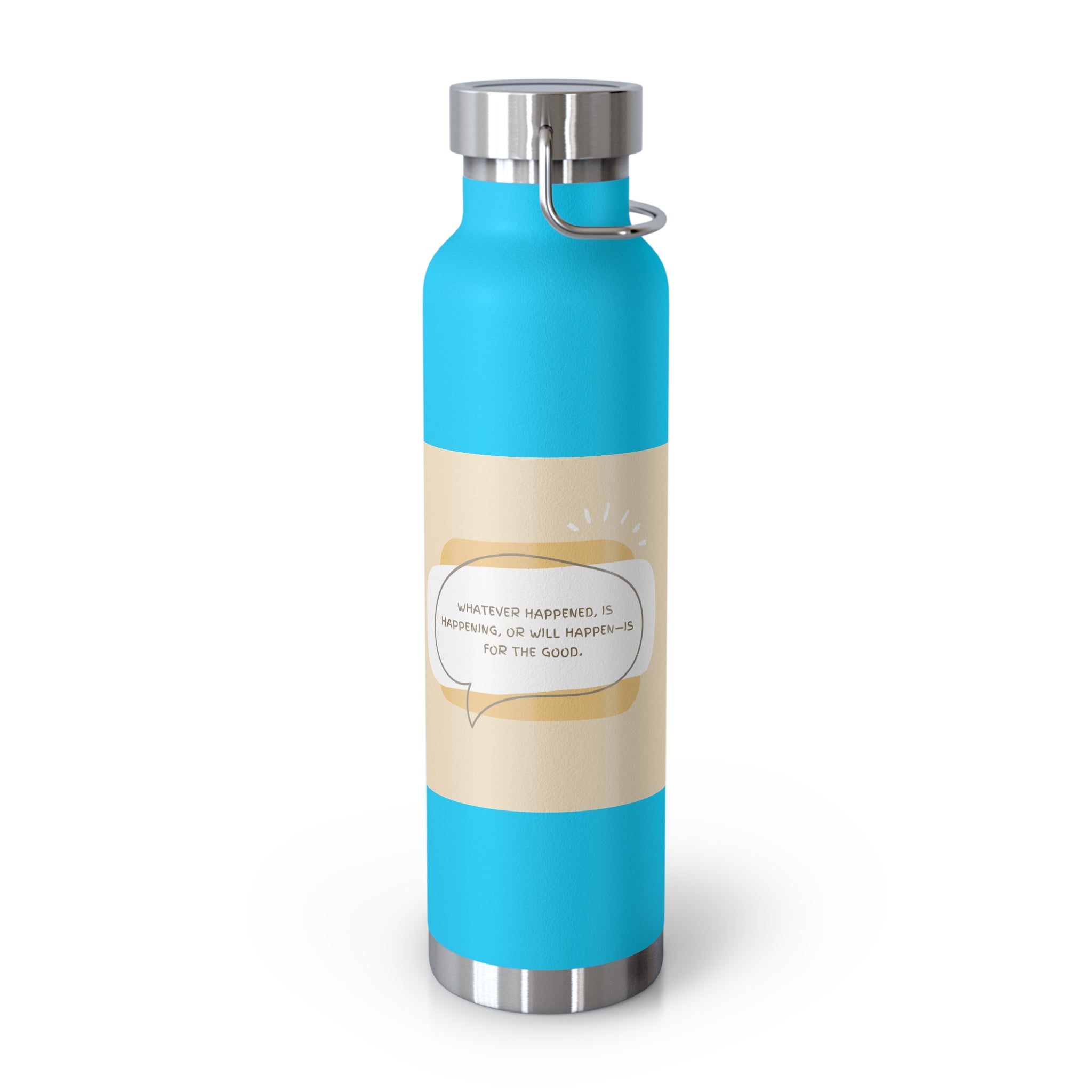 Inspirational Copper Vacuum Insulated Bottle, 22oz - Motivational Drinkware, Gifts for Her, Fitness Bottle, Travel Mug, Eco-Friendly [...]