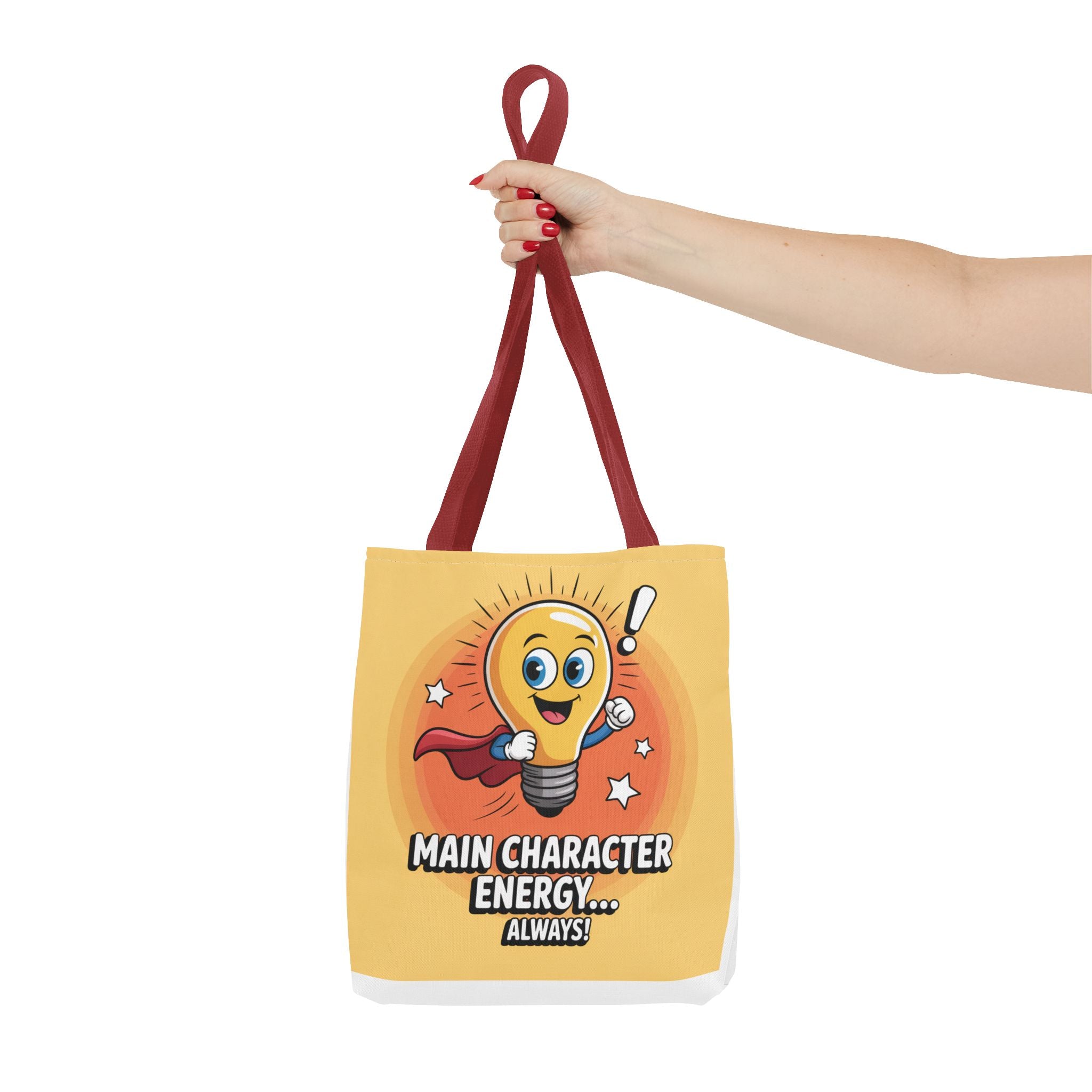 Main Character Energy Tote Bag, Fun Shopping Tote, Gift for Creative Souls, Everyday Use, Unique Statement Bag, Summer Accessory