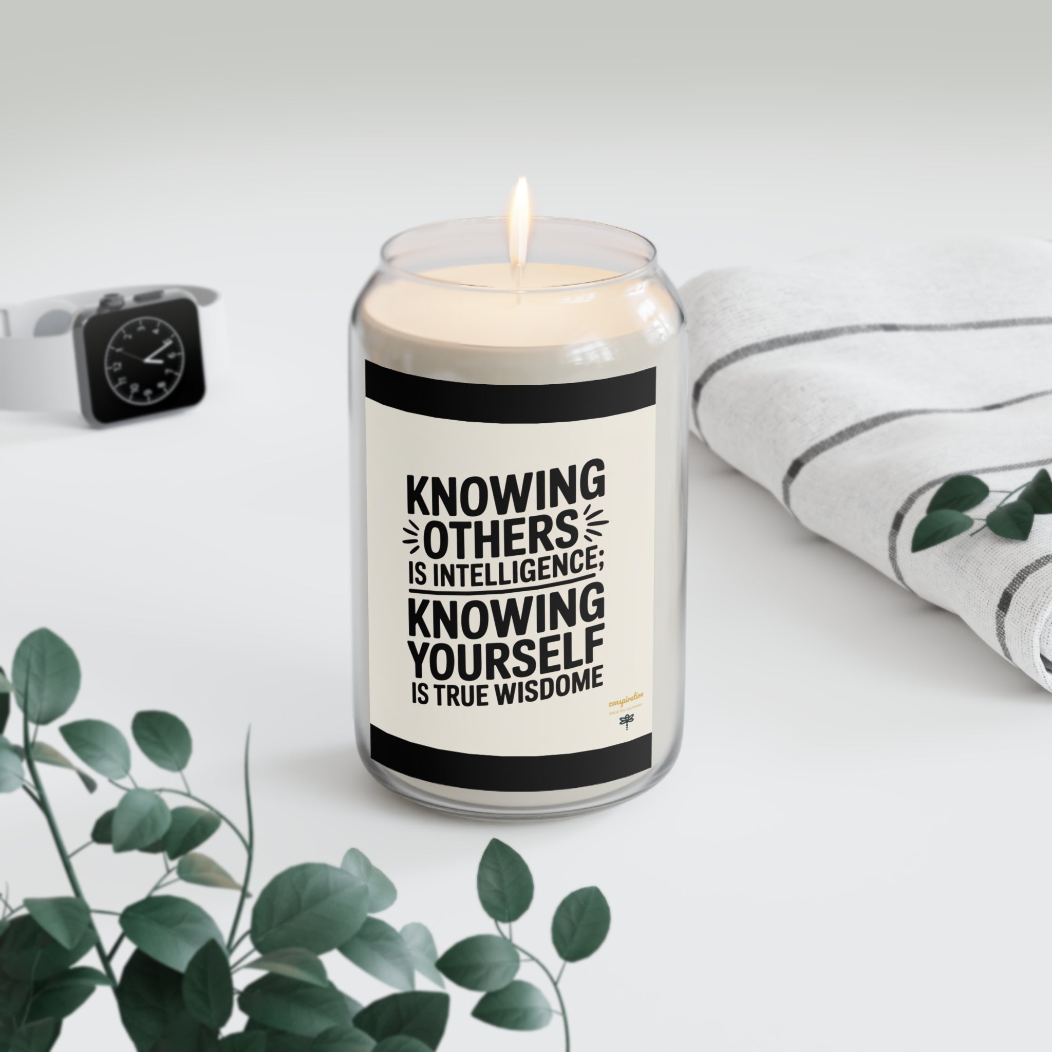 Wisdom Scented Candle | Motivational Home Decor | Birthday Gift | Self-Care | Mindfulness | Relaxation