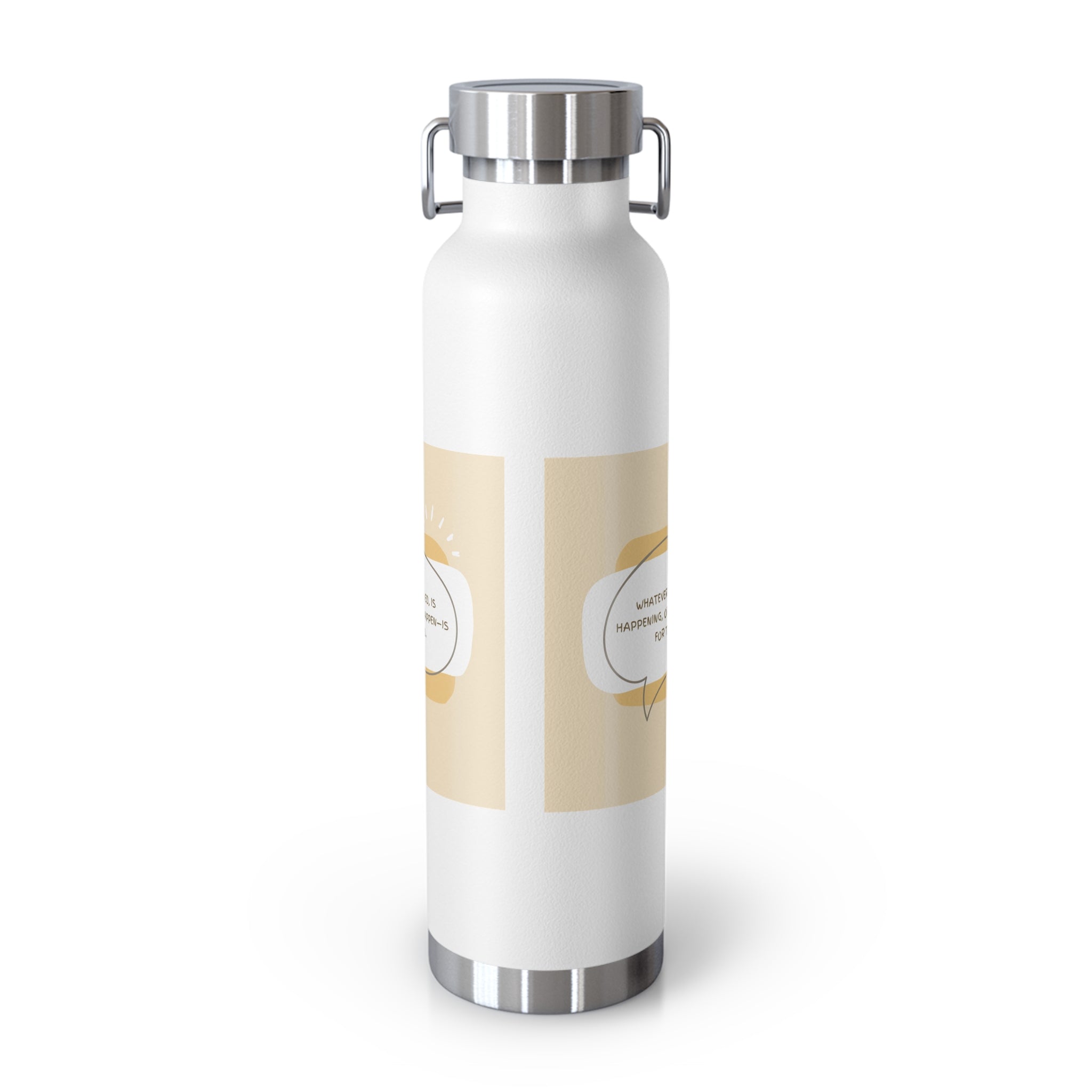 Inspirational Copper Vacuum Insulated Bottle, 22oz - Motivational Drinkware, Gifts for Her, Fitness Bottle, Travel Mug, Eco-Friendly [...]