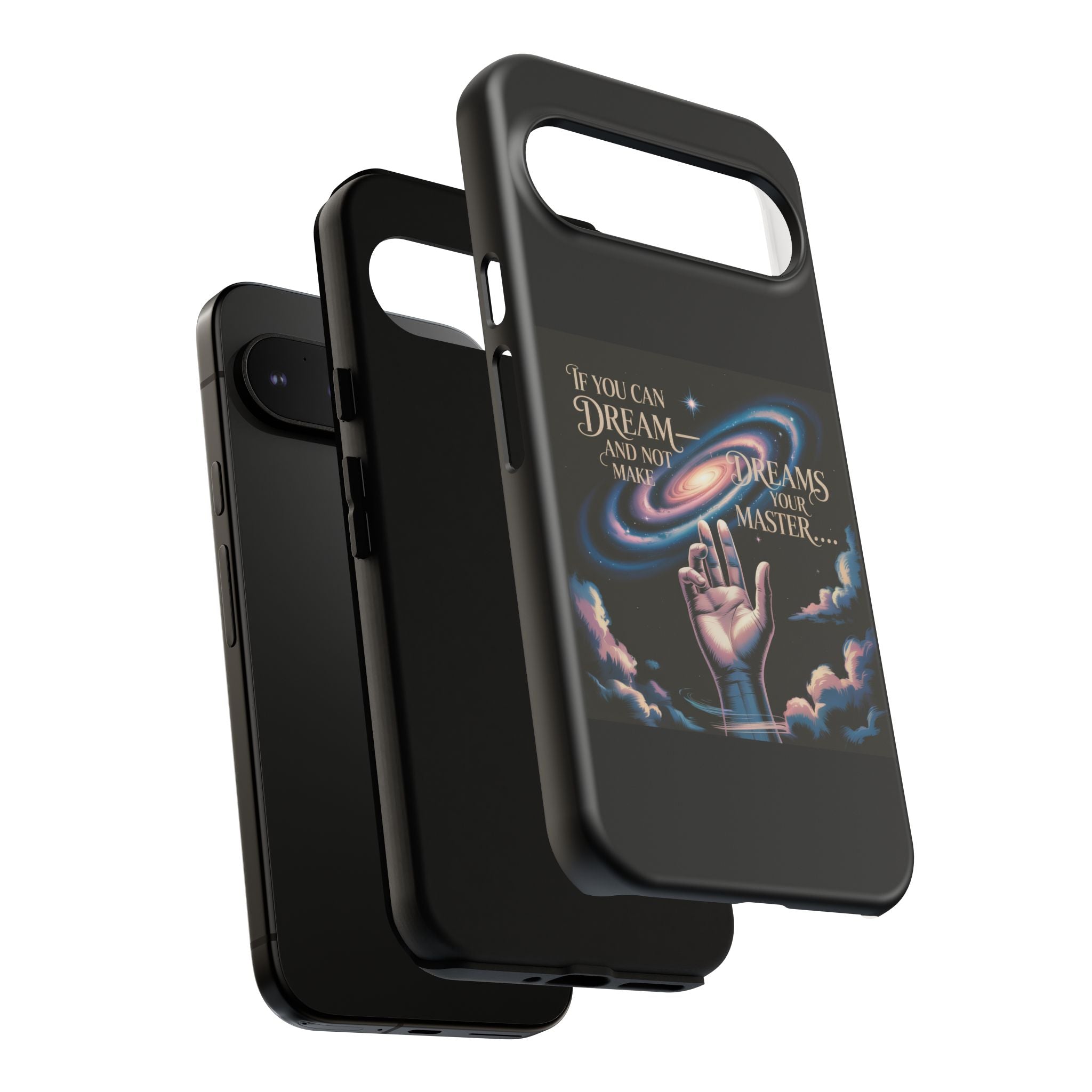 Dream-Inspired Phone Case, Inspirational Phone Cover, Galaxy Design Case, Unique Gift for Dreamers, Motivational Phone Accessory