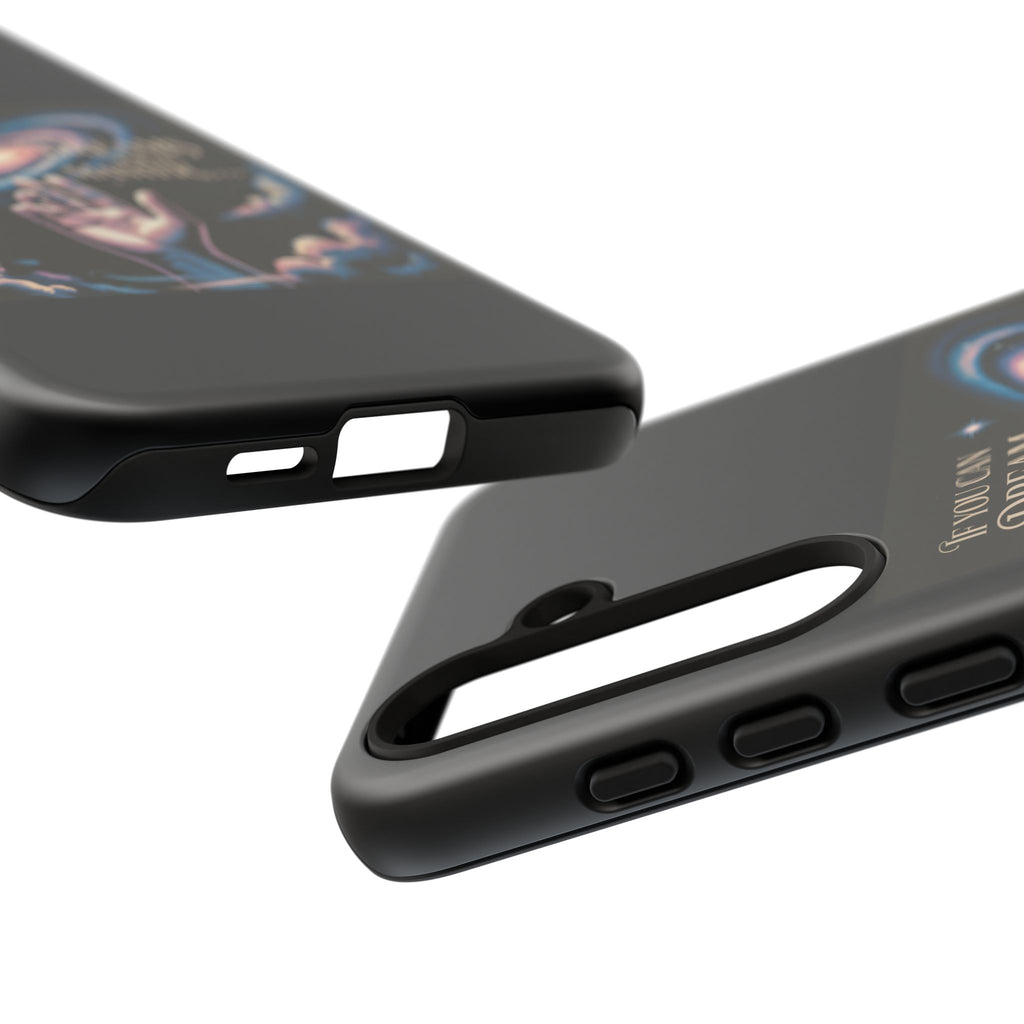 Dream-Inspired Phone Case, Inspirational Phone Cover, Galaxy Design Case, Unique Gift for Dreamers, Motivational Phone Accessory