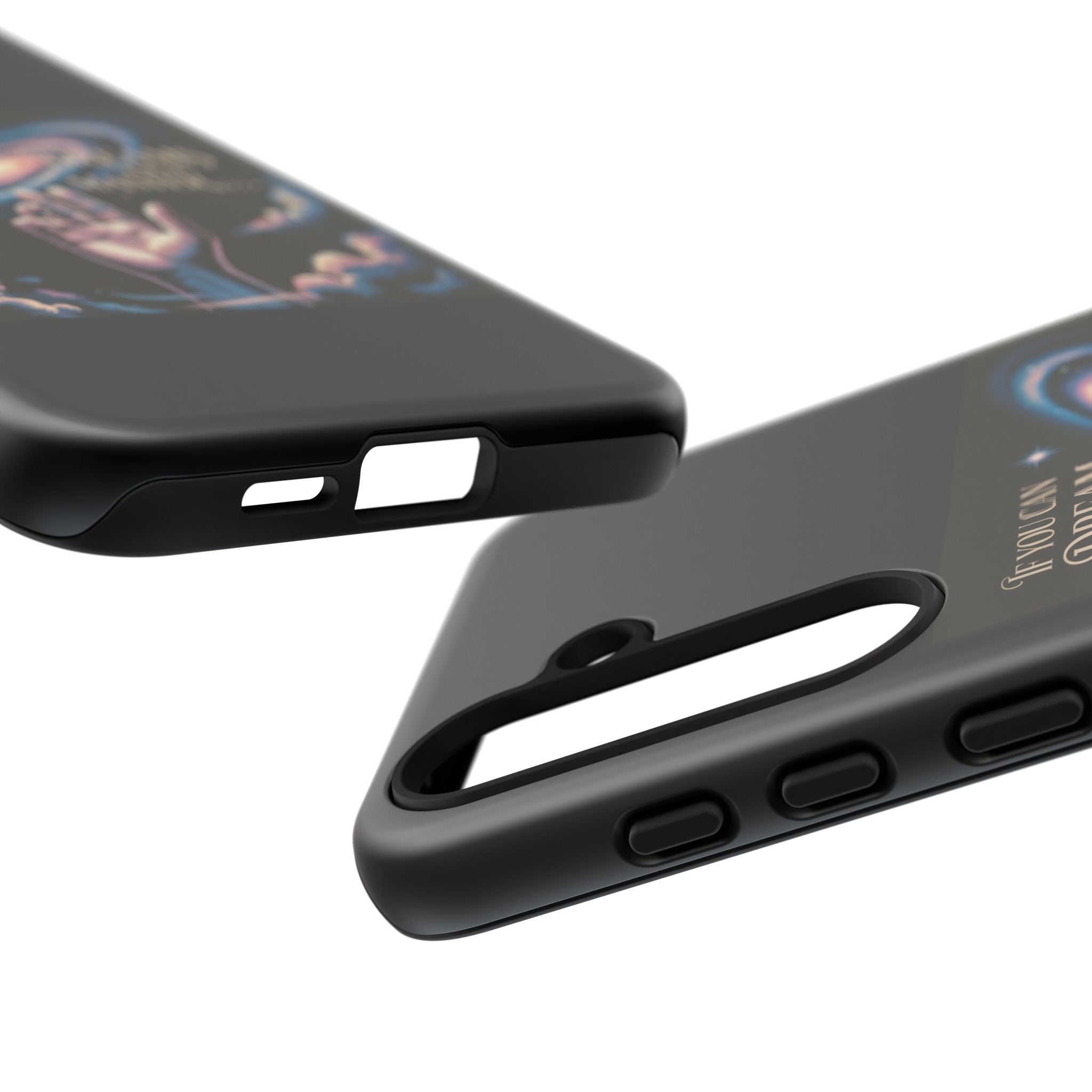 Dream-Inspired Phone Case, Inspirational Phone Cover, Galaxy Design Case, Unique Gift for Dreamers, Motivational Phone Accessory