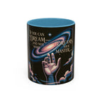 Cosmic Dreamer Coffee Mug - Inspirational Gift, Outer Space Design, Motivational Kitchenware, Perfect for Dreamers and Achievers