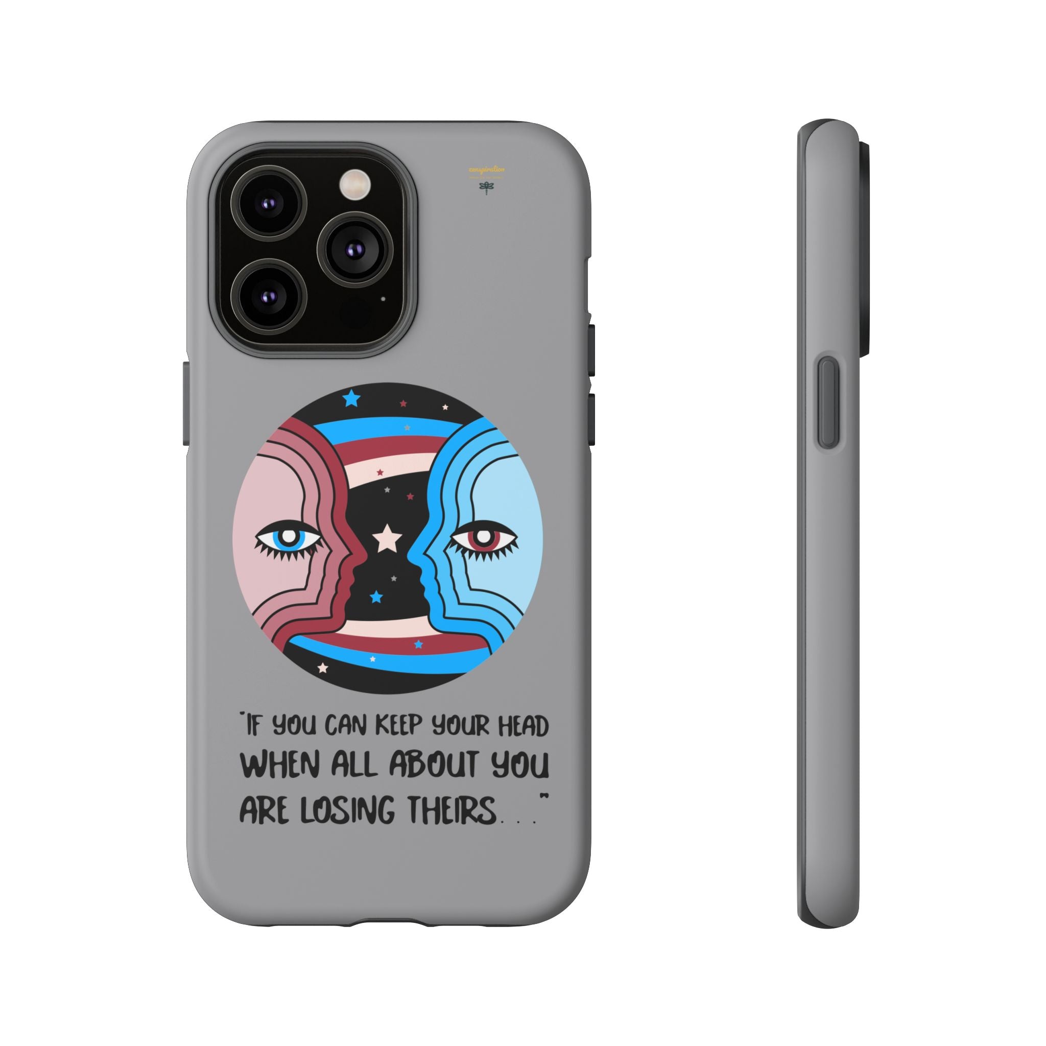 Inspirational Phone Case, Quote Phone Cover, Tough Phone Case, Motivational Cell Phone Accessory, Gift for Friends