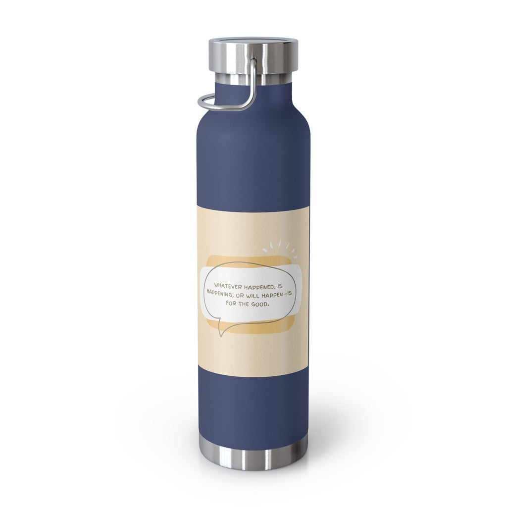 Inspirational Copper Vacuum Insulated Bottle, 22oz - Motivational Drinkware, Gifts for Her, Fitness Bottle, Travel Mug, Eco-Friendly [...]