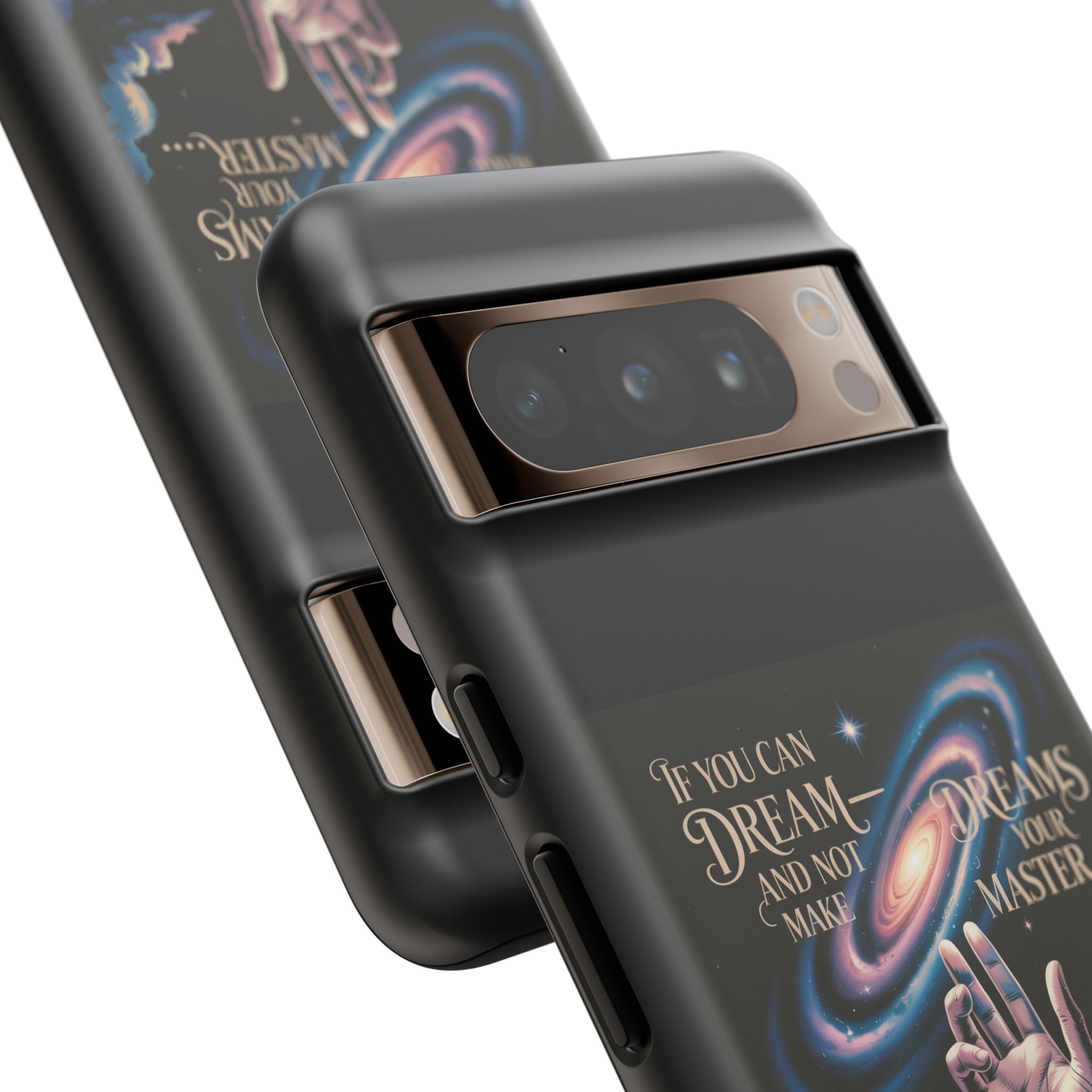 Dream-Inspired Phone Case, Inspirational Phone Cover, Galaxy Design Case, Unique Gift for Dreamers, Motivational Phone Accessory