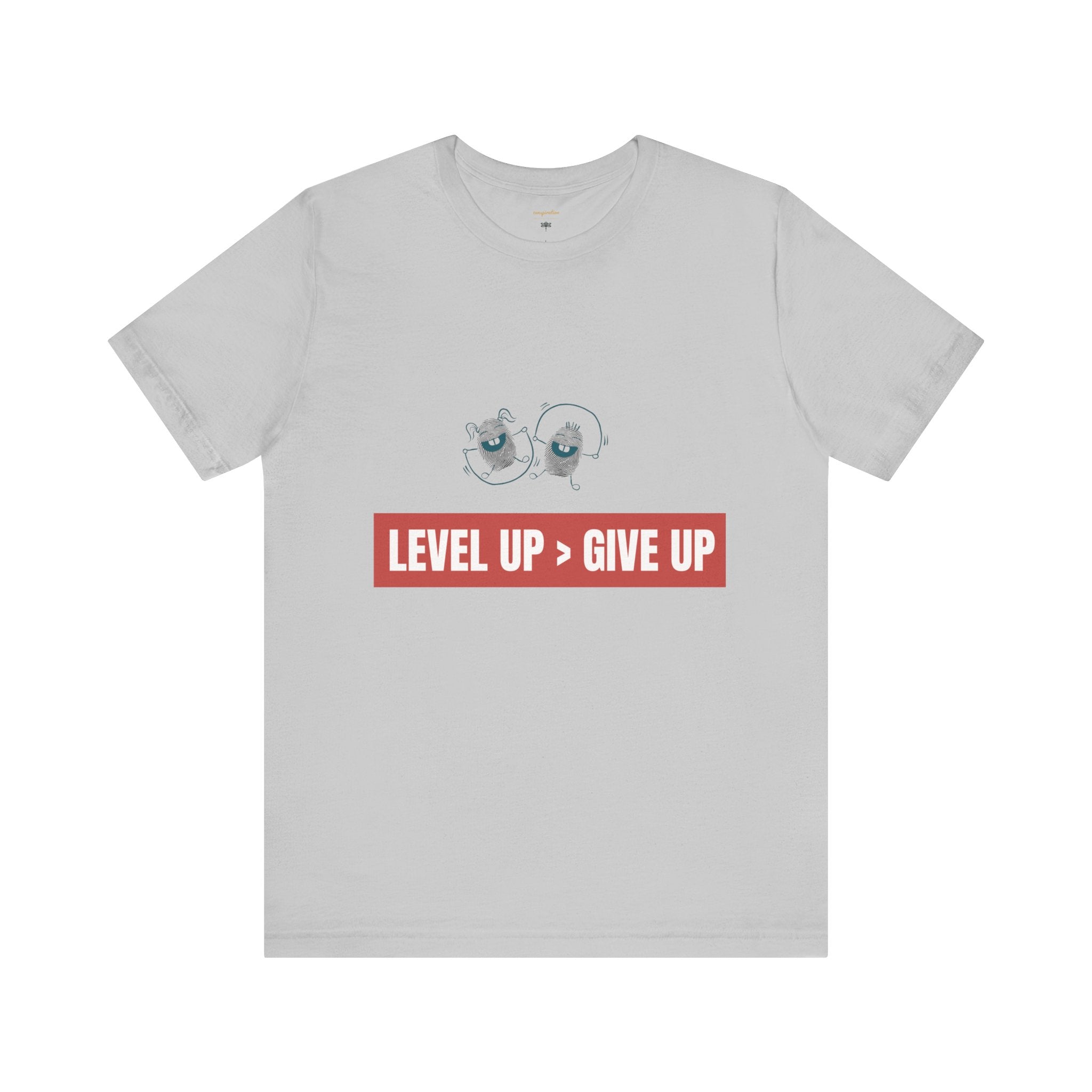Motivational Graphic Tee - Level Up > Give Up