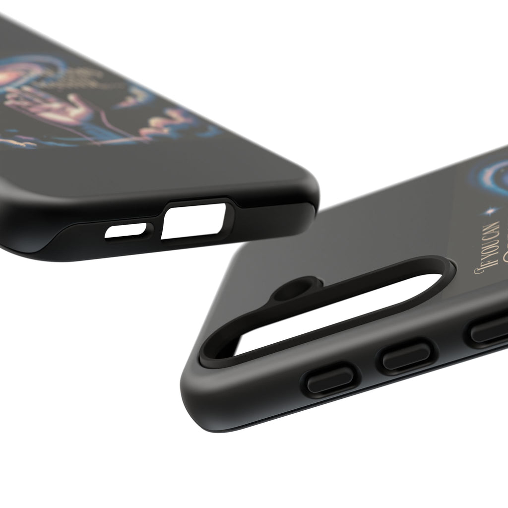 Dream-Inspired Phone Case, Inspirational Phone Cover, Galaxy Design Case, Unique Gift for Dreamers, Motivational Phone Accessory