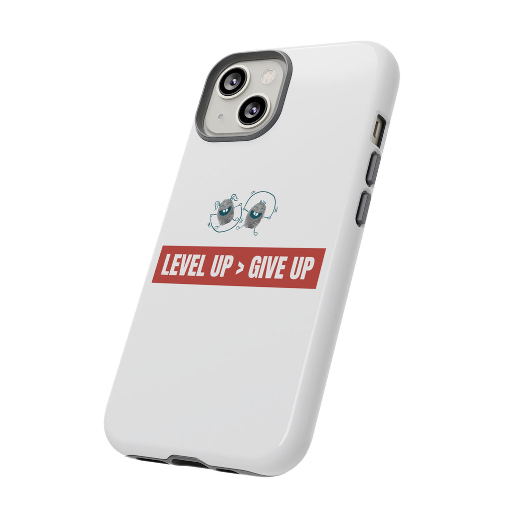 Tough Cases Phone Case, Motivational Gift for Gamers, Fitness Enthusiasts, Level Up Themed, Unique Phone Accessories, Work Hard Play Hard