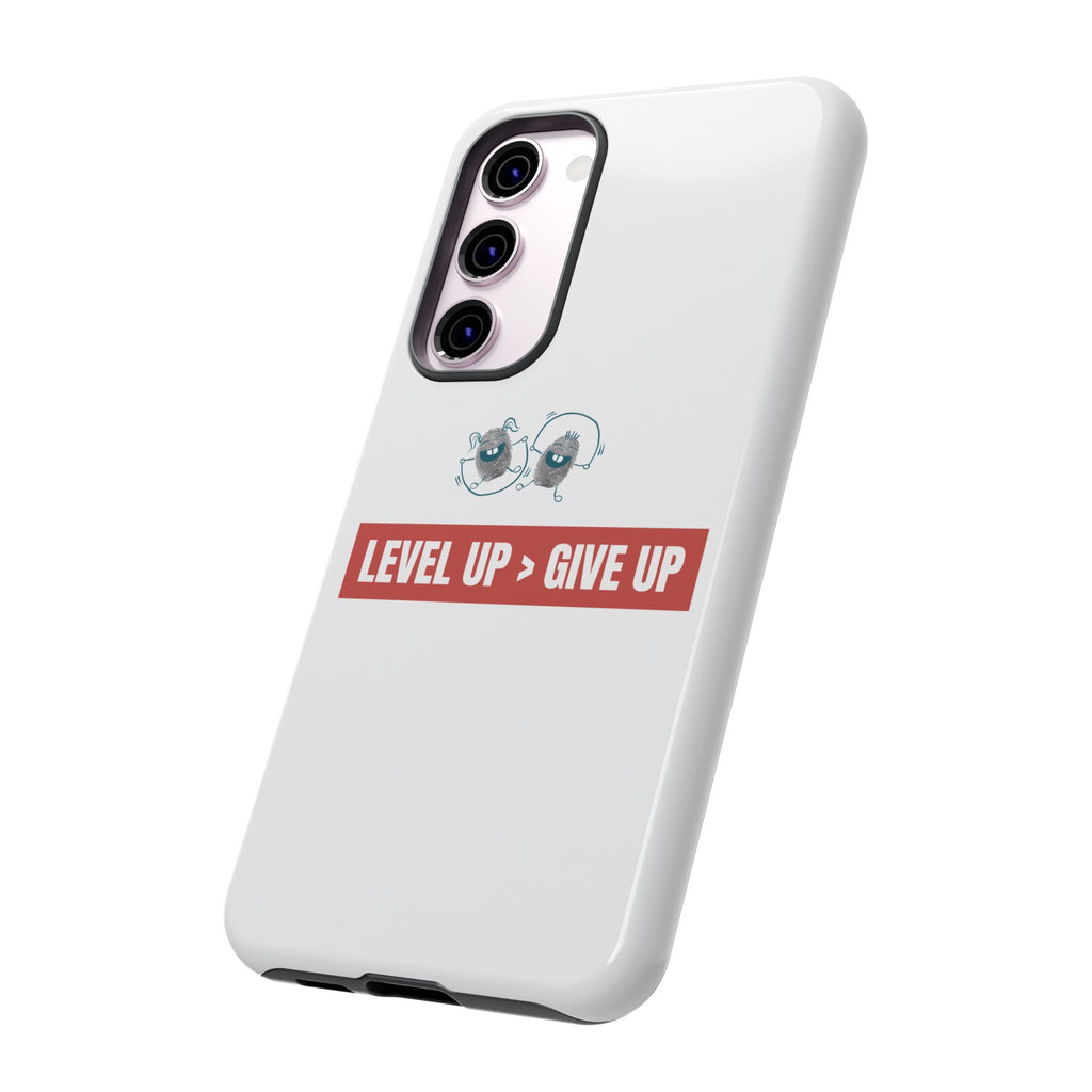 Tough Cases Phone Case, Motivational Gift for Gamers, Fitness Enthusiasts, Level Up Themed, Unique Phone Accessories, Work Hard Play Hard