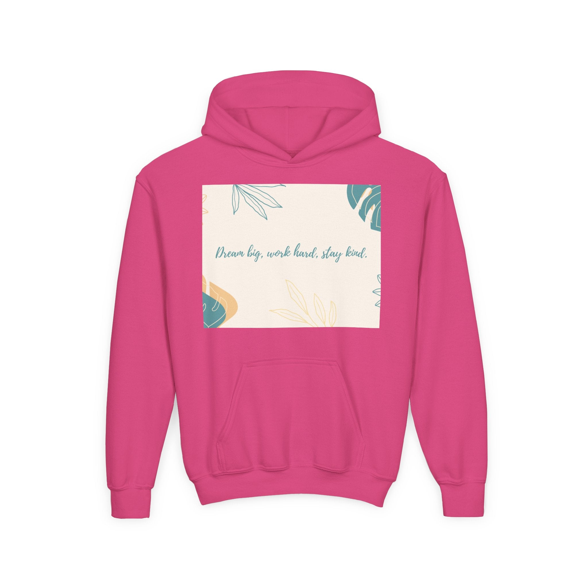 Inspiring Youth Hoodie - Dream Big, Work Hard, Stay Kind, Motivational Sweatshirt for Teens, Gift for Graduates, Inspirational [...]