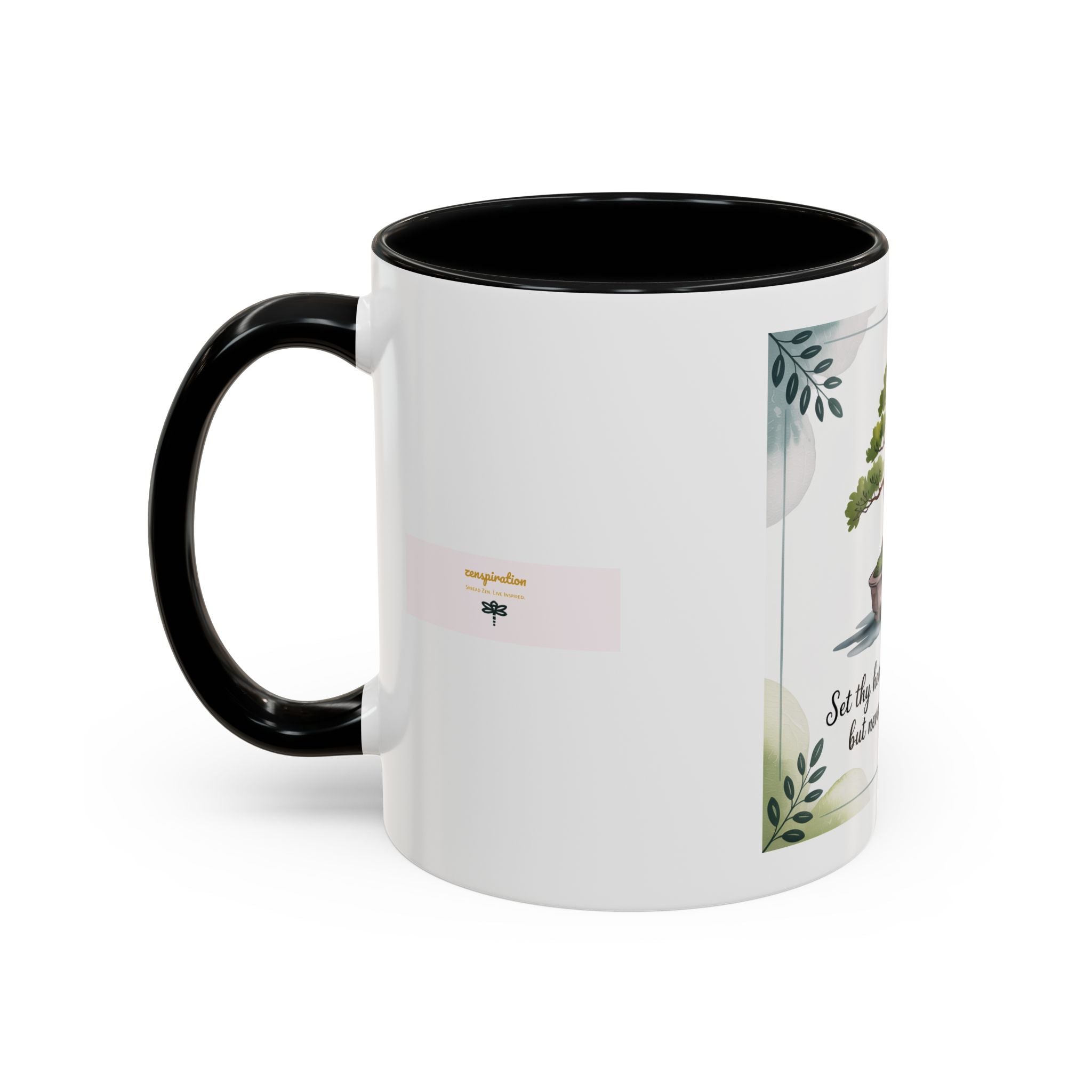 Motivational Coffee Mug, Inspirational Server Gift, Cozy Home Decor, Office Cup, Nature-Themed Beverage Holder