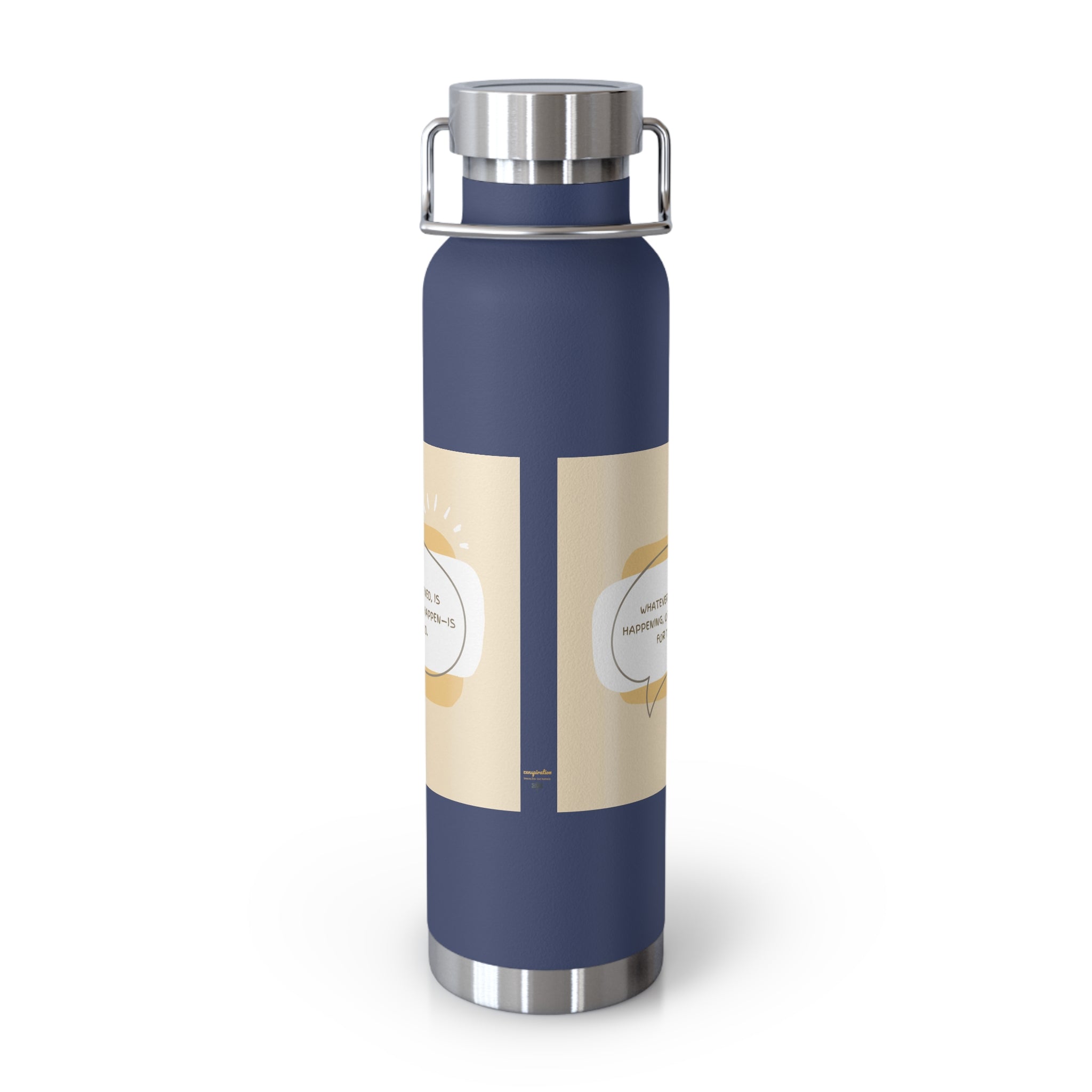Inspirational Copper Vacuum Insulated Bottle, 22oz - Motivational Drinkware, Gifts for Her, Fitness Bottle, Travel Mug, Eco-Friendly [...]