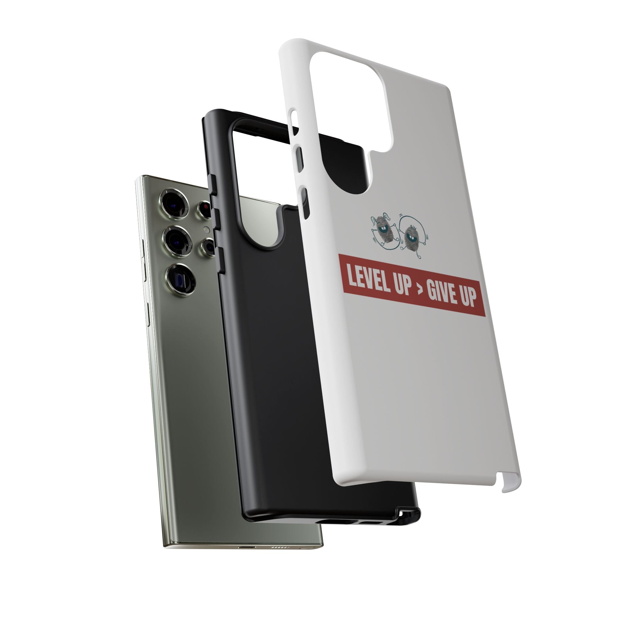 Tough Cases Phone Case, Motivational Gift for Gamers, Fitness Enthusiasts, Level Up Themed, Unique Phone Accessories, Work Hard Play Hard