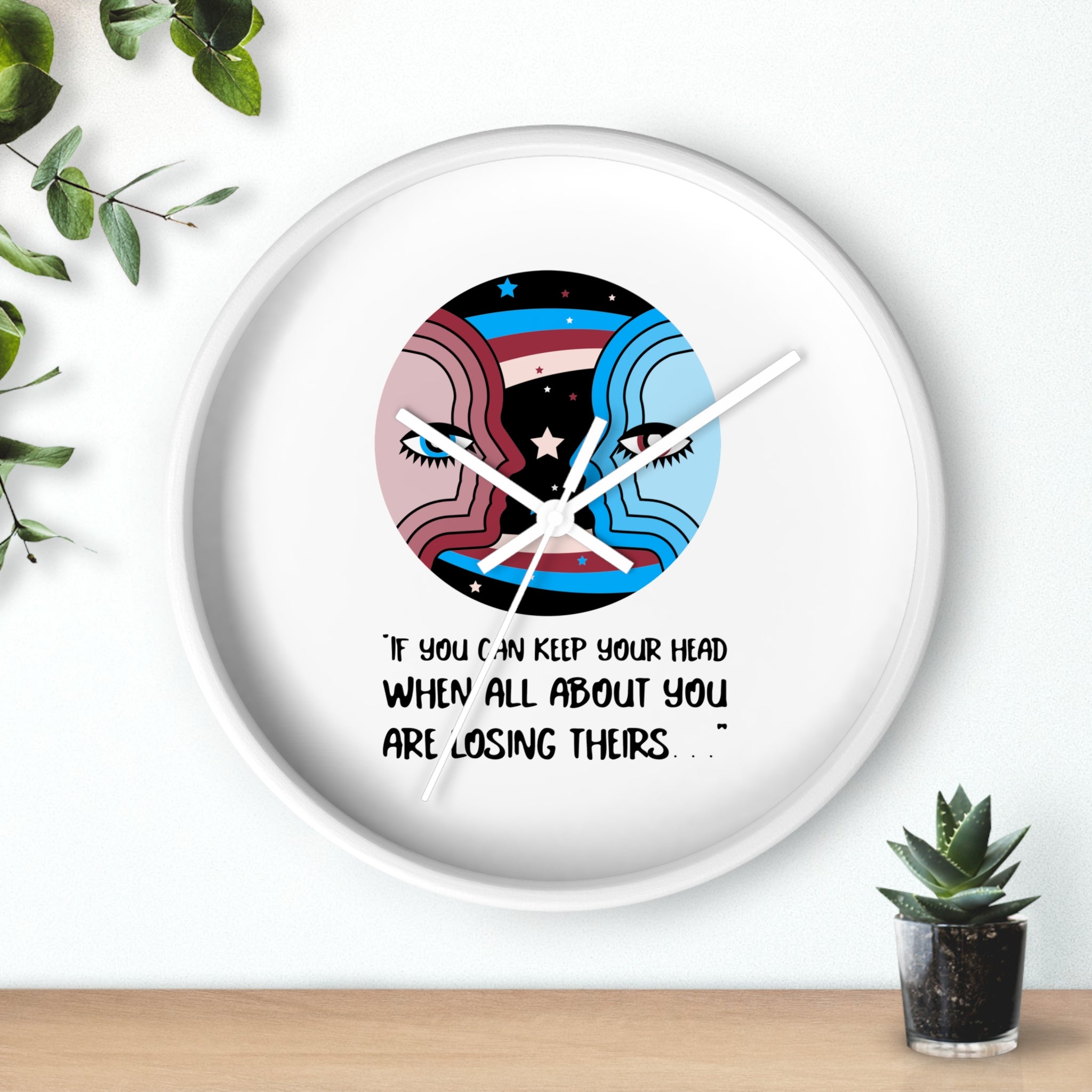 Inspirational Wall Clock with Artistic Design, Motivational Home Décor, Unique Gift for Him/Her, Office or Bedroom Decoration, Quotes [...]