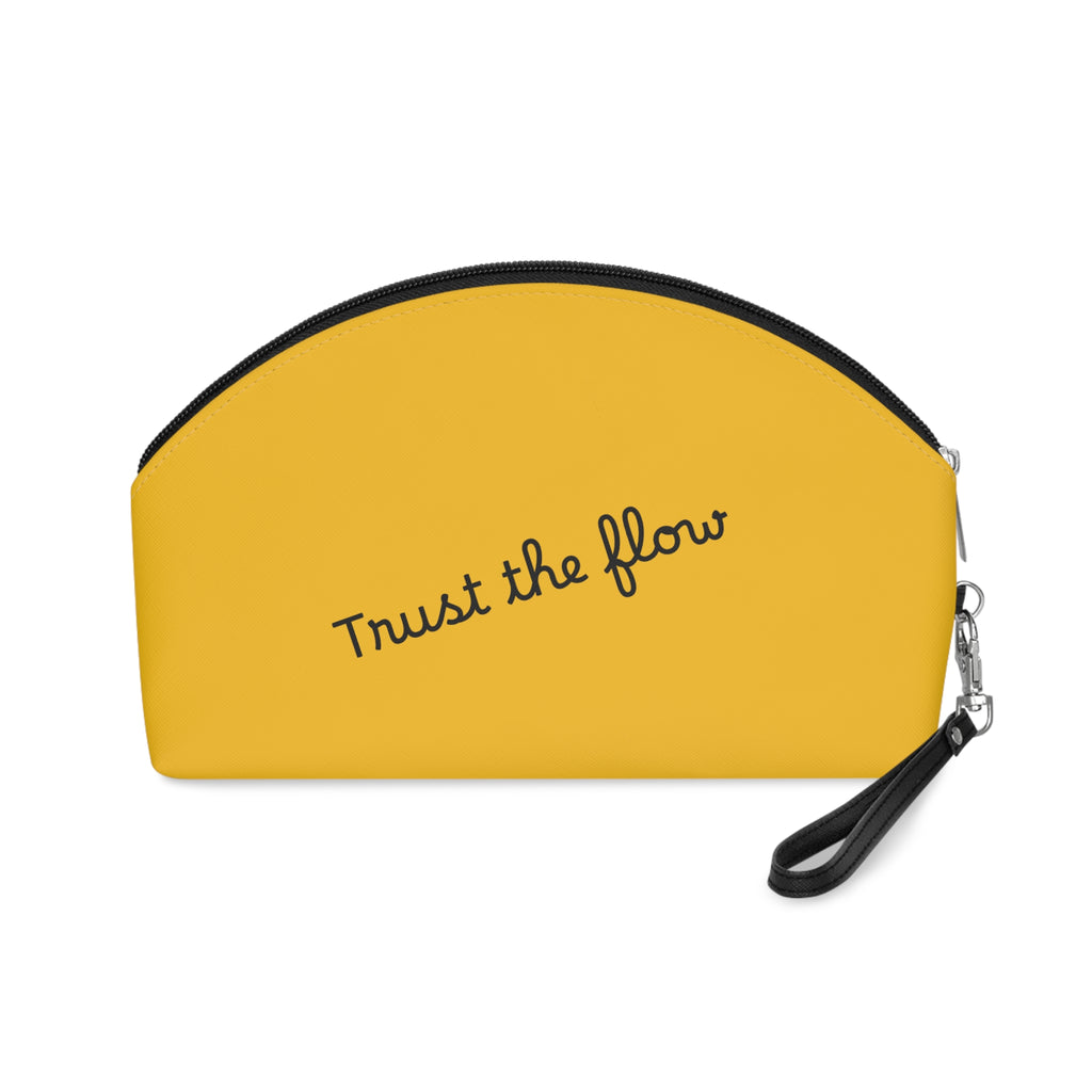 Sunny Quote Makeup Bag, Positive Vibes Pouch, Travel Toiletry Case, Gift for Her, Inspirational Makeup Organizer