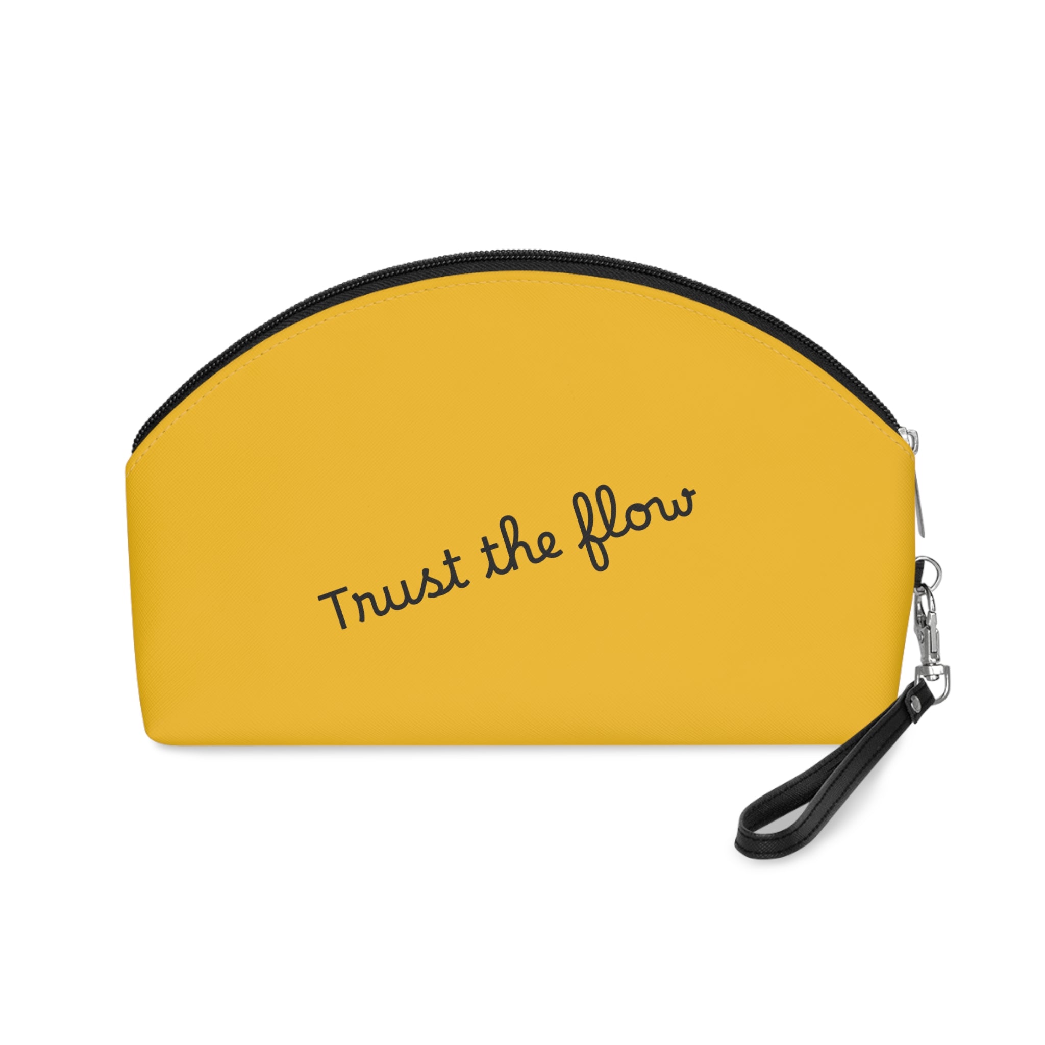 Sunny Quote Makeup Bag, Positive Vibes Pouch, Travel Toiletry Case, Gift for Her, Inspirational Makeup Organizer