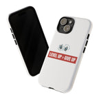 Tough Cases Phone Case, Motivational Gift for Gamers, Fitness Enthusiasts, Level Up Themed, Unique Phone Accessories, Work Hard Play Hard