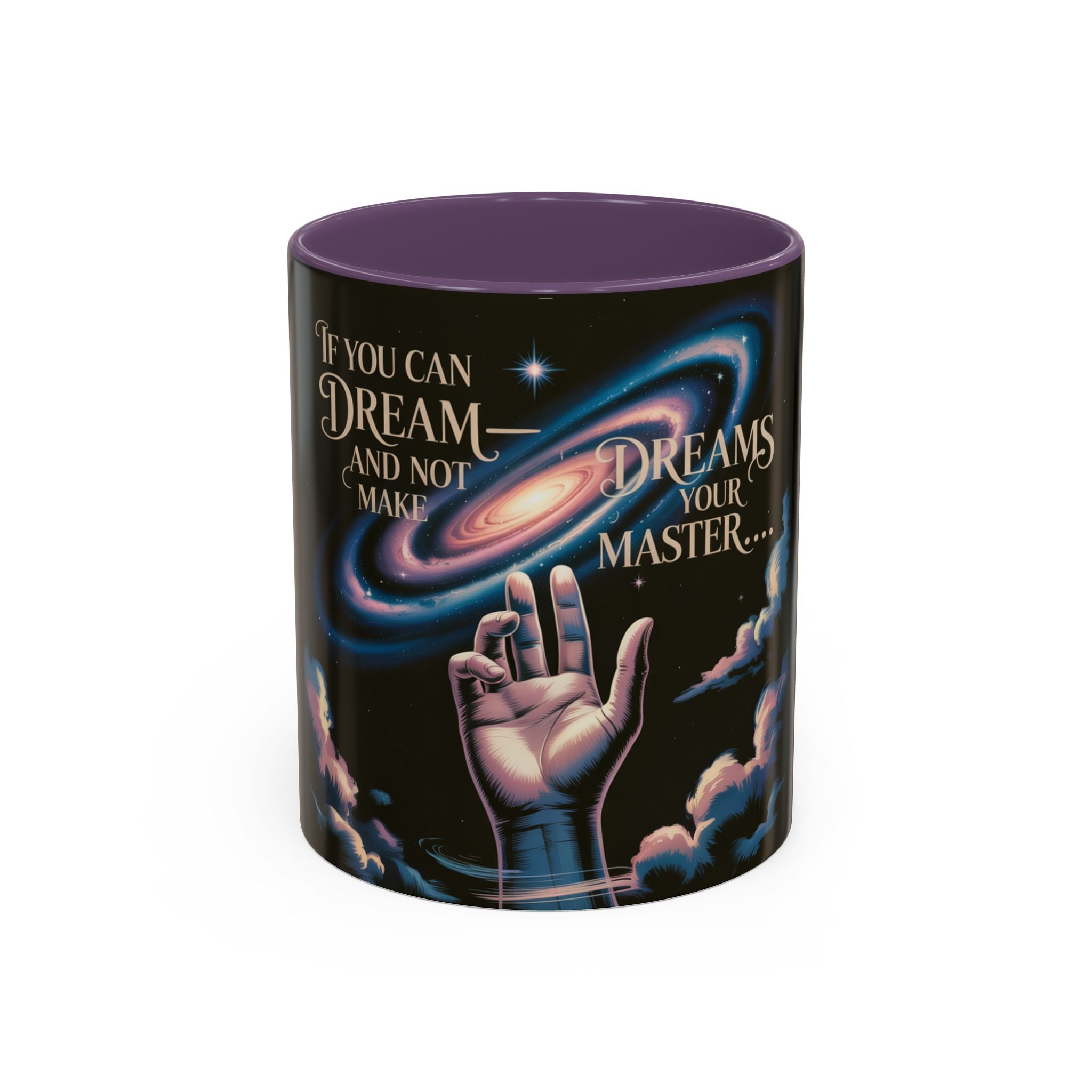Cosmic Dreamer Coffee Mug - Inspirational Gift, Outer Space Design, Motivational Kitchenware, Perfect for Dreamers and Achievers