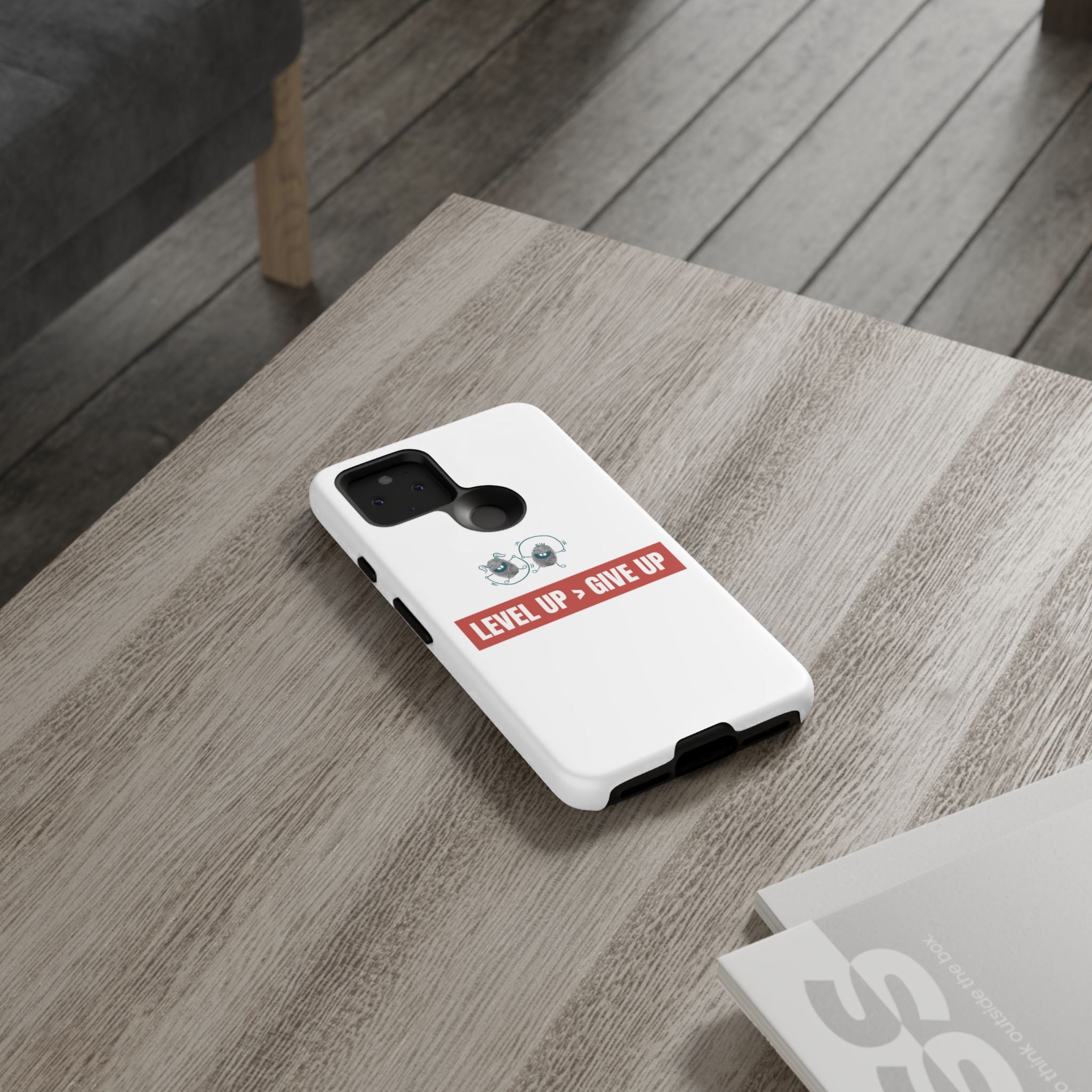 Tough Cases Phone Case, Motivational Gift for Gamers, Fitness Enthusiasts, Level Up Themed, Unique Phone Accessories, Work Hard Play Hard