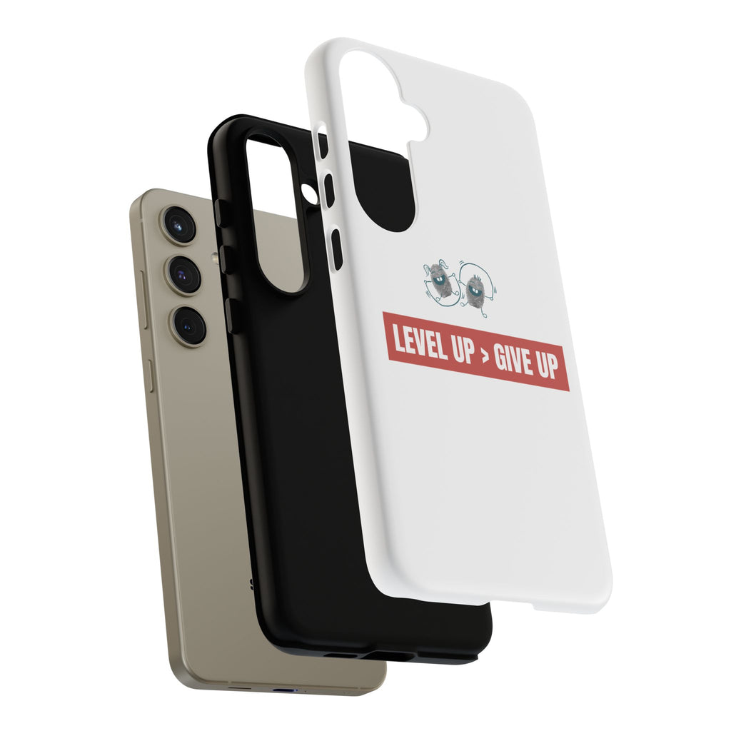Tough Cases Phone Case, Motivational Gift for Gamers, Fitness Enthusiasts, Level Up Themed, Unique Phone Accessories, Work Hard Play Hard