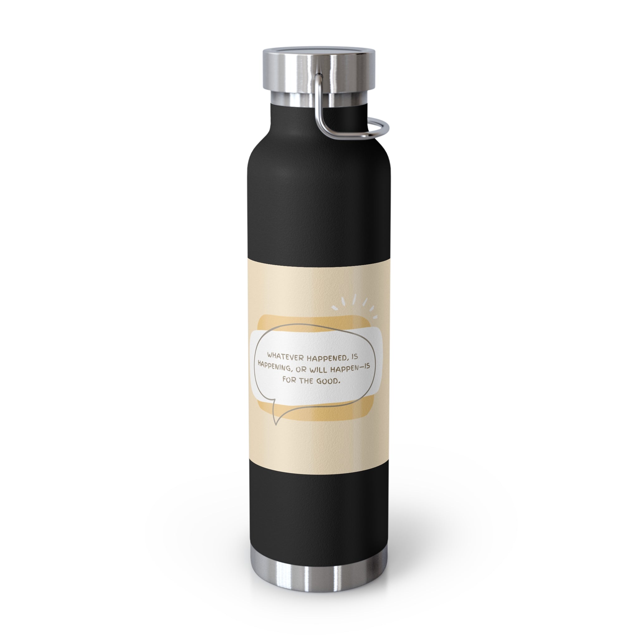 Inspirational Copper Vacuum Insulated Bottle, 22oz - Motivational Drinkware, Gifts for Her, Fitness Bottle, Travel Mug, Eco-Friendly [...]