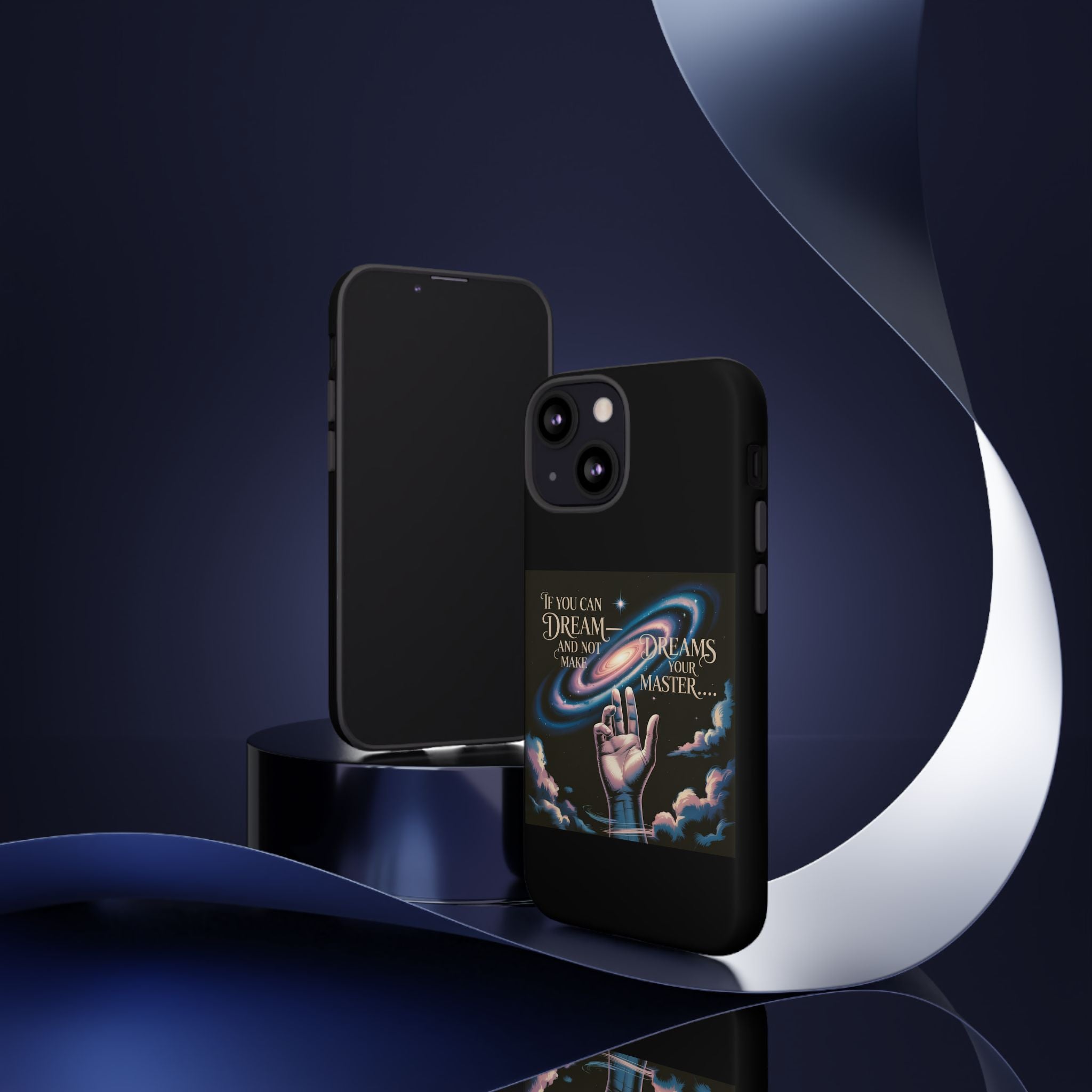 Dream-Inspired Phone Case, Inspirational Phone Cover, Galaxy Design Case, Unique Gift for Dreamers, Motivational Phone Accessory