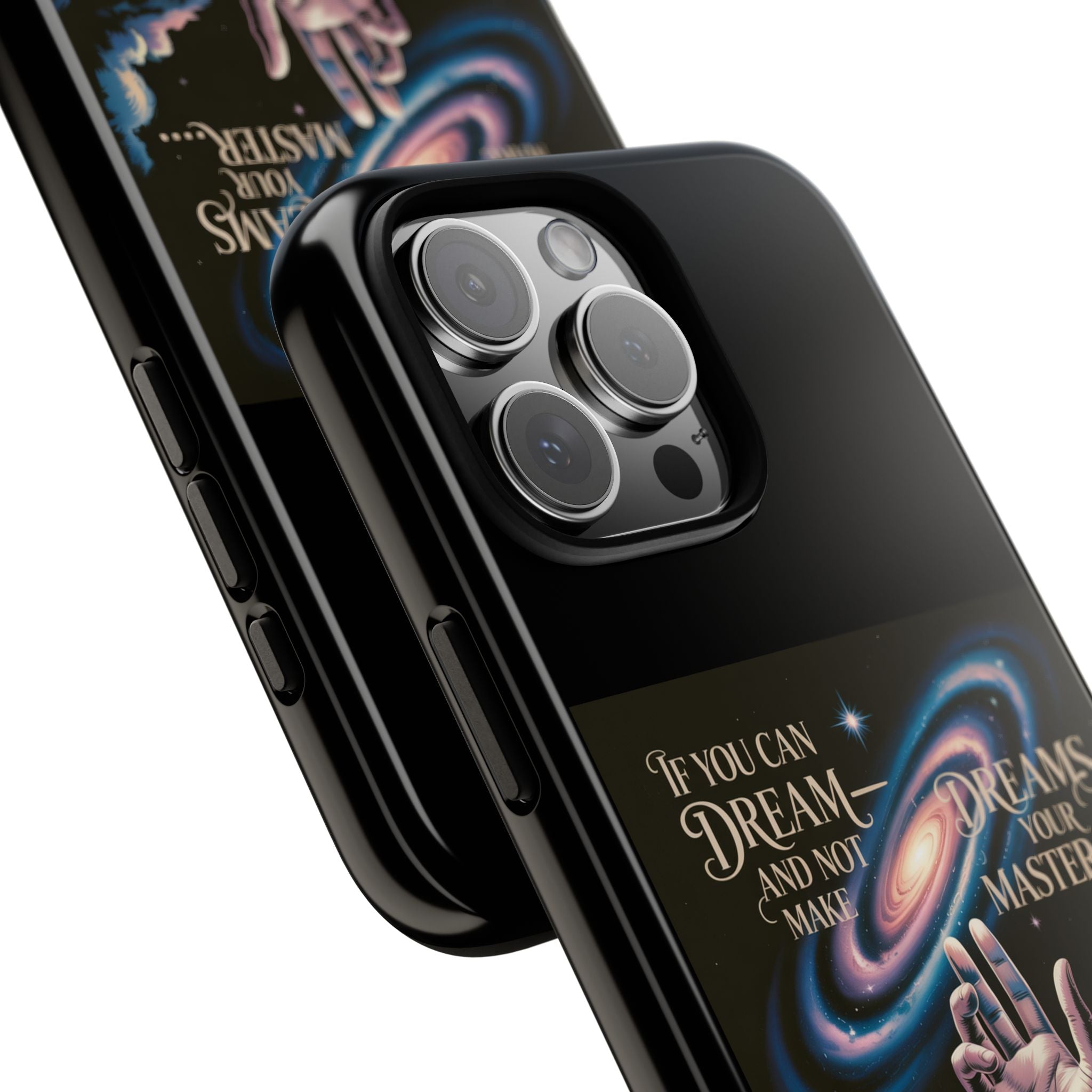 Dream-Inspired Phone Case, Inspirational Phone Cover, Galaxy Design Case, Unique Gift for Dreamers, Motivational Phone Accessory