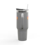 Vibrant Insulated Travel Mug, 40oz - High-Key Unstoppable, Perfect for Road Trips, Coffee Lovers, Gen-Z, Hydration on the Go