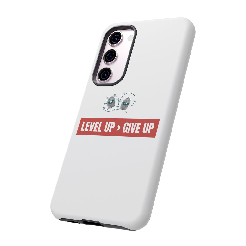 Tough Cases Phone Case, Motivational Gift for Gamers, Fitness Enthusiasts, Level Up Themed, Unique Phone Accessories, Work Hard Play Hard