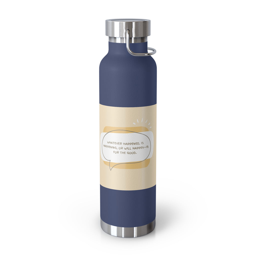 Inspirational Copper Vacuum Insulated Bottle, 22oz - Motivational Drinkware, Gifts for Her, Fitness Bottle, Travel Mug, Eco-Friendly [...]