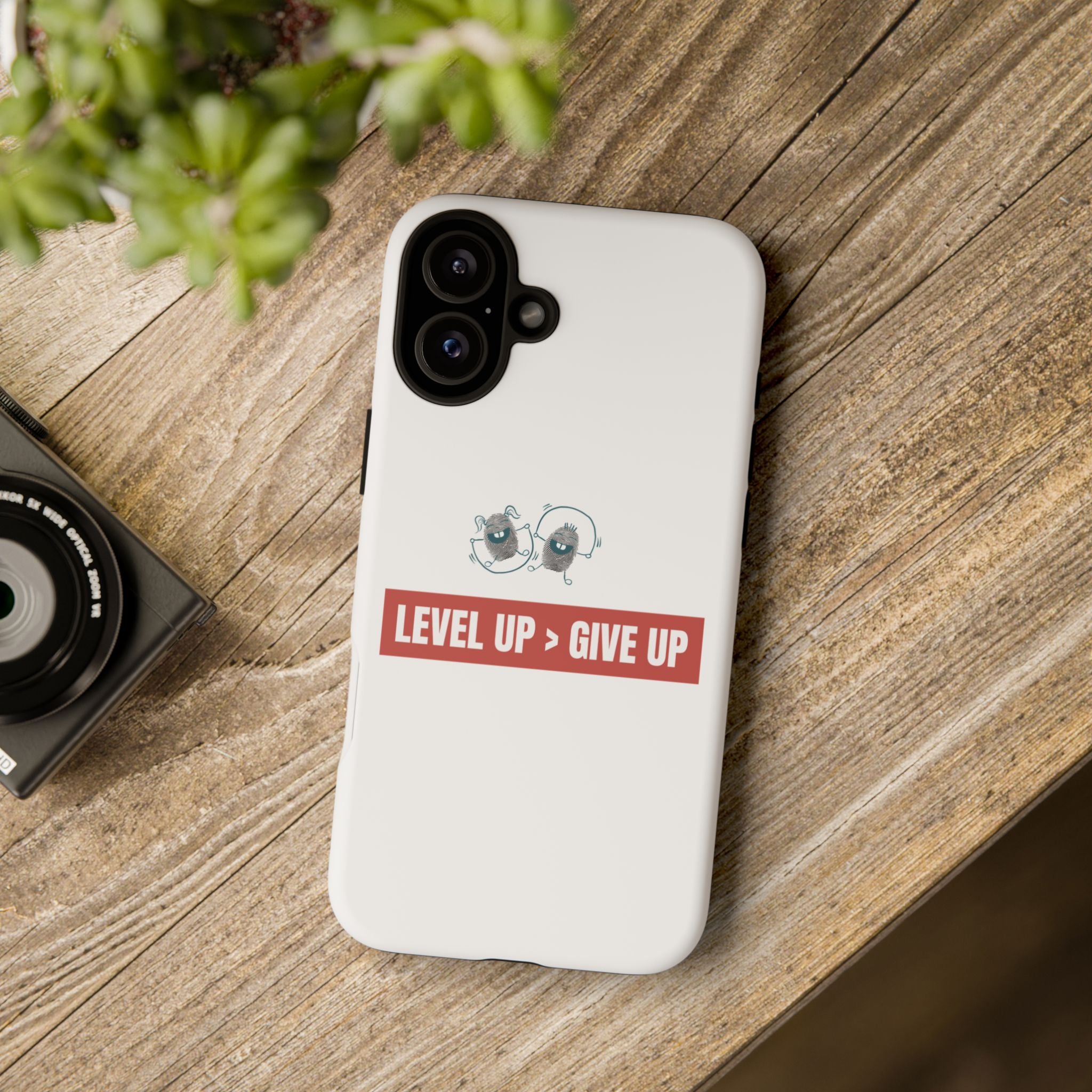 Tough Cases Phone Case, Motivational Gift for Gamers, Fitness Enthusiasts, Level Up Themed, Unique Phone Accessories, Work Hard Play Hard