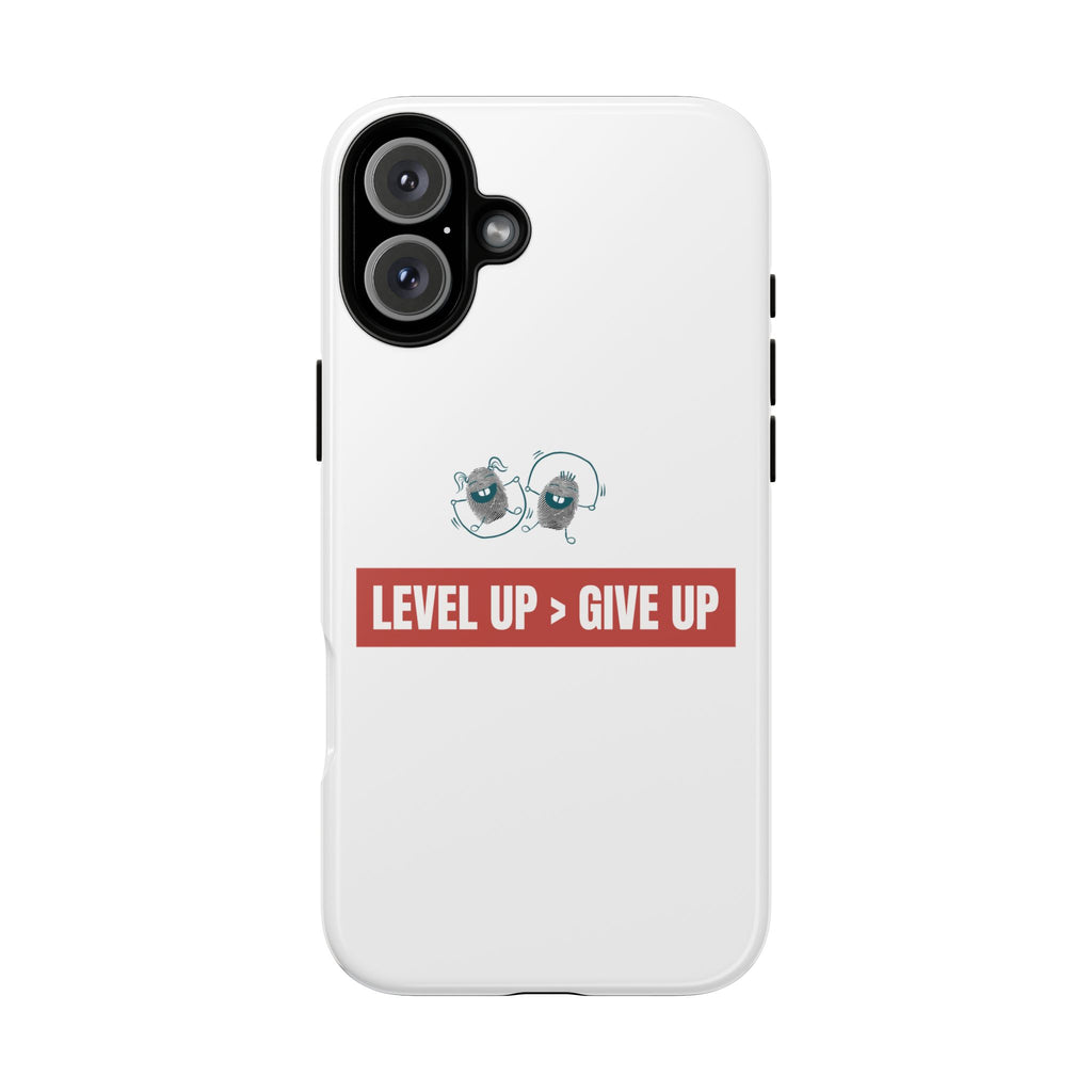 Tough Cases Phone Case, Motivational Gift for Gamers, Fitness Enthusiasts, Level Up Themed, Unique Phone Accessories, Work Hard Play Hard