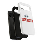 Tough Cases Phone Case, Motivational Gift for Gamers, Fitness Enthusiasts, Level Up Themed, Unique Phone Accessories, Work Hard Play Hard