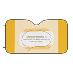 Inspirational Car Sun Shades | UV Protection, Fun Gift for Drivers, Motivational Message, Summer Accessory, Car Interior Decor