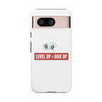 Tough Cases Phone Case, Motivational Gift for Gamers, Fitness Enthusiasts, Level Up Themed, Unique Phone Accessories, Work Hard Play Hard