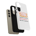 Tough Cases iPhone Case, Inspirational Phone Cover, Motivational Case, Self-Trust Gift, Unique Phone Accessory