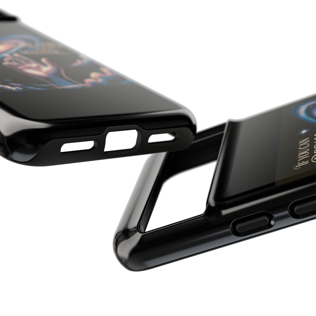Dream-Inspired Phone Case, Inspirational Phone Cover, Galaxy Design Case, Unique Gift for Dreamers, Motivational Phone Accessory