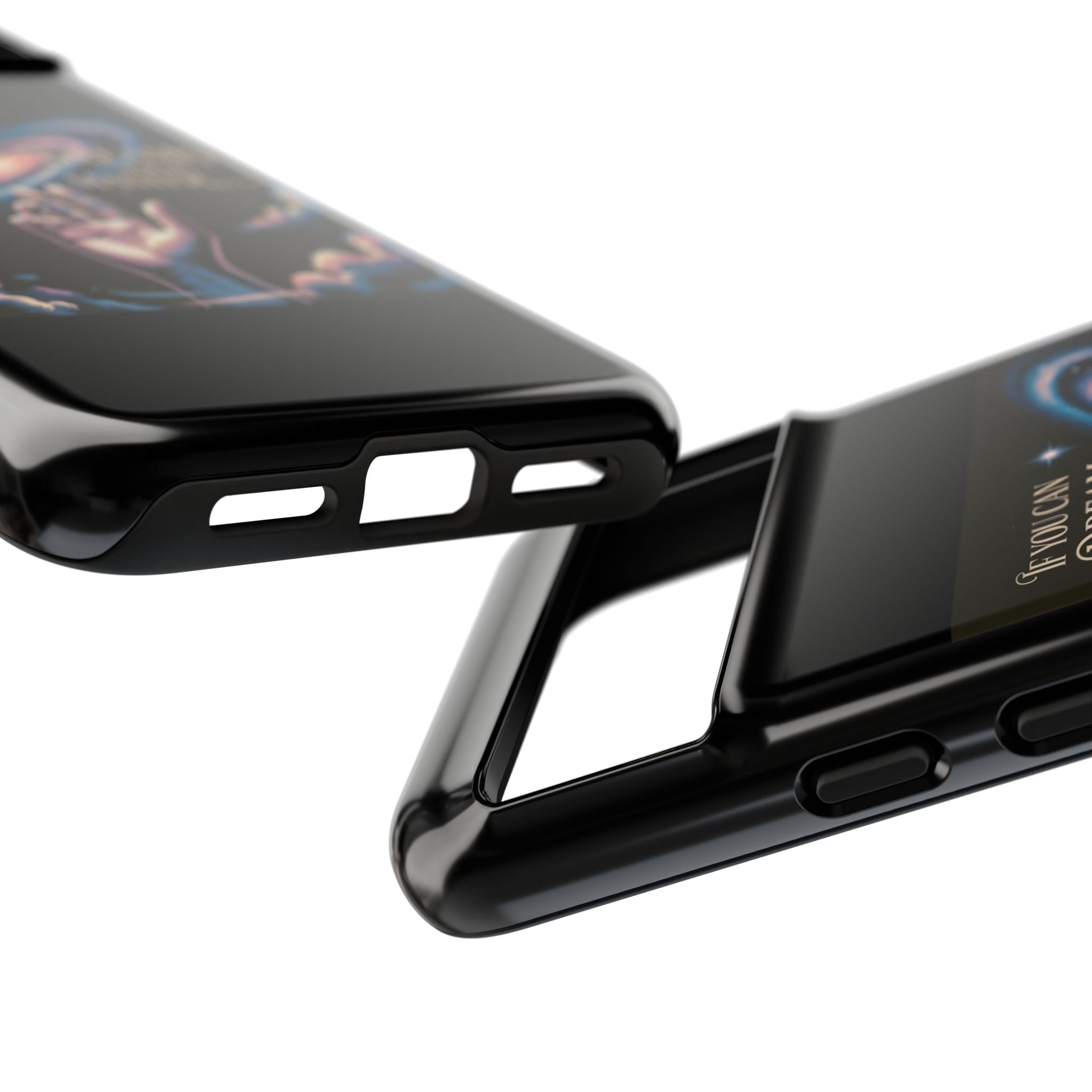 Dream-Inspired Phone Case, Inspirational Phone Cover, Galaxy Design Case, Unique Gift for Dreamers, Motivational Phone Accessory