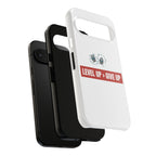 Tough Cases Phone Case, Motivational Gift for Gamers, Fitness Enthusiasts, Level Up Themed, Unique Phone Accessories, Work Hard Play Hard