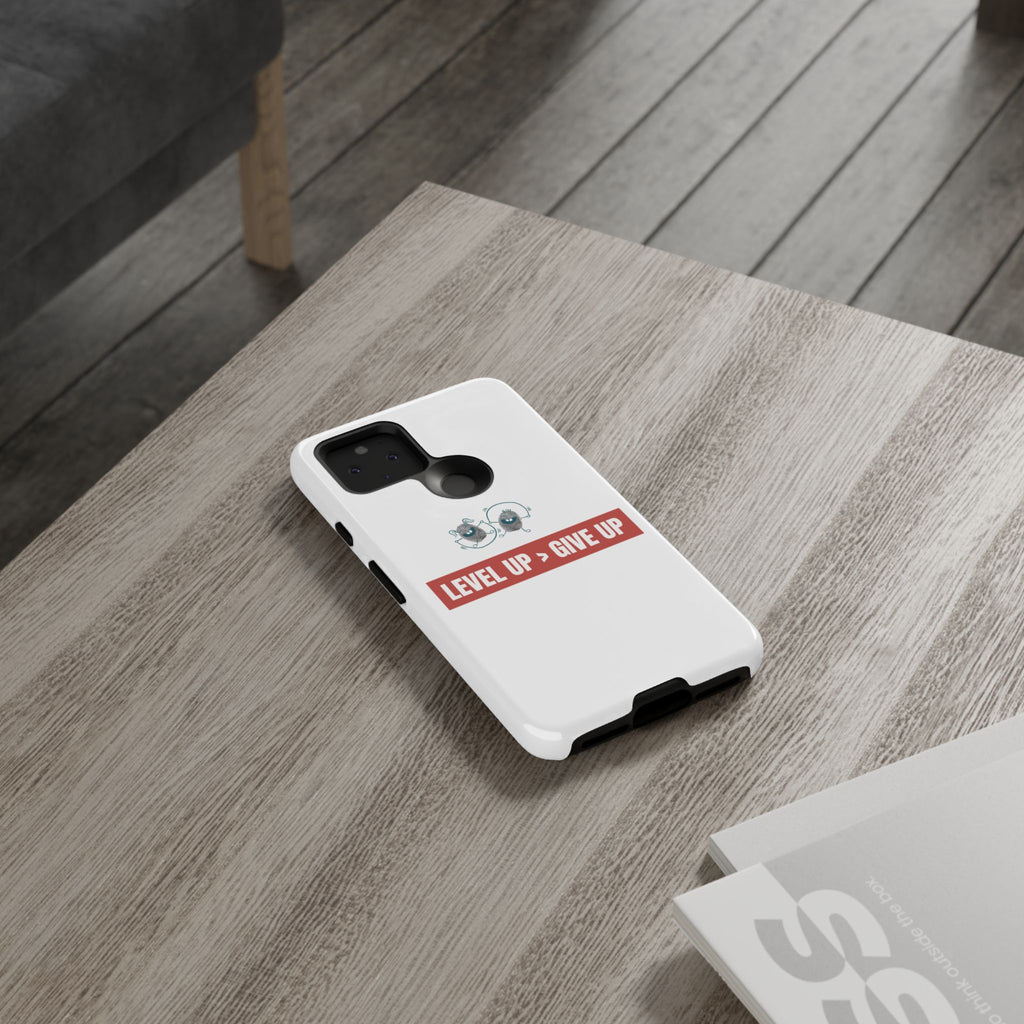 Tough Cases Phone Case, Motivational Gift for Gamers, Fitness Enthusiasts, Level Up Themed, Unique Phone Accessories, Work Hard Play Hard