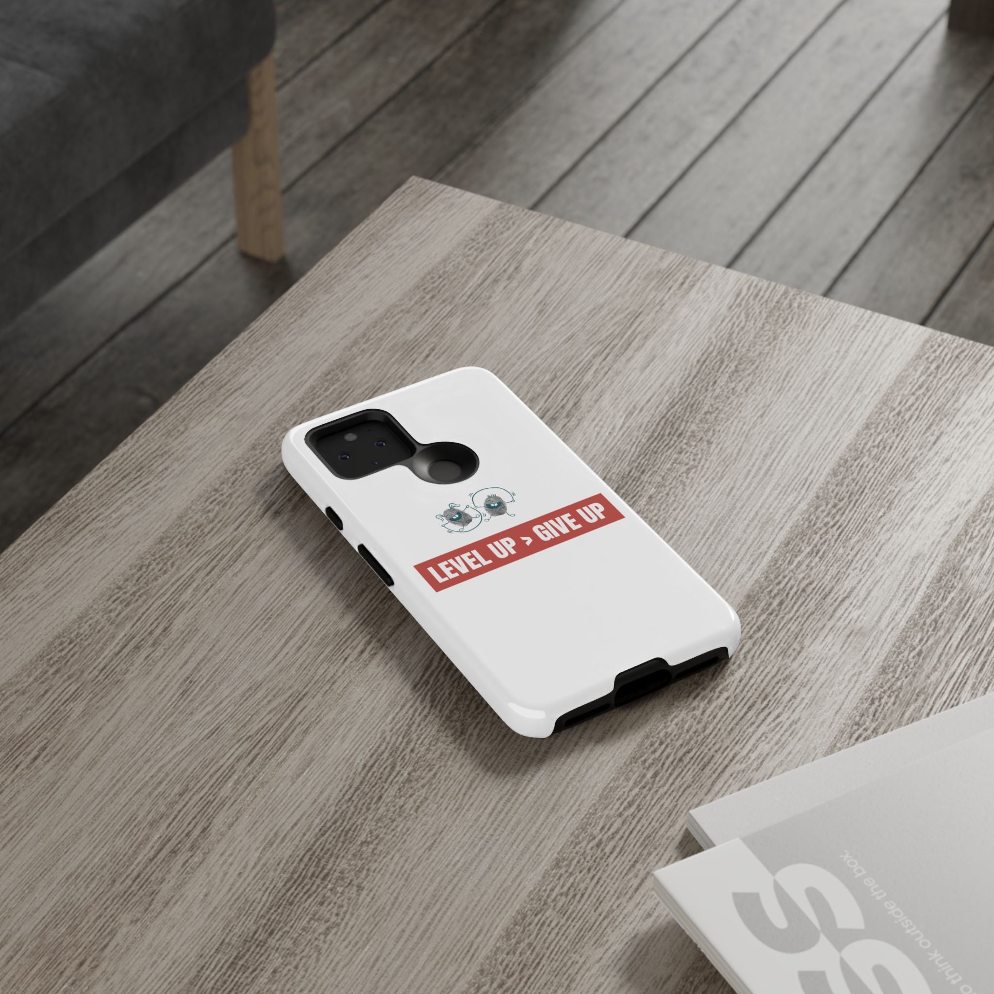 Tough Cases Phone Case, Motivational Gift for Gamers, Fitness Enthusiasts, Level Up Themed, Unique Phone Accessories, Work Hard Play Hard