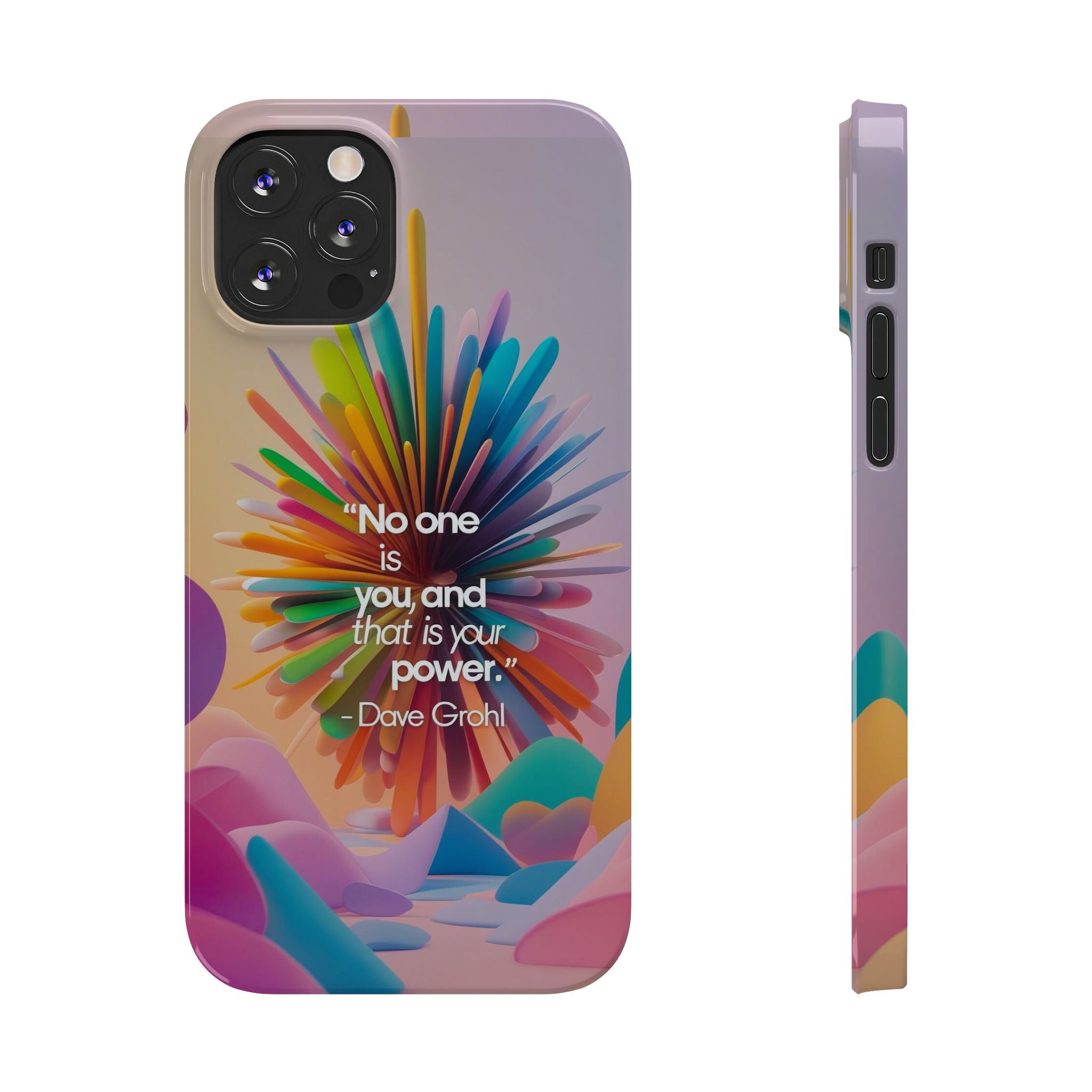 Inspirational Slim Phone Case - Dave Grohl Quote, Motivational Phone Accessory, Colorful Design, Gift for Friends, [...]