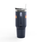 Vibrant Insulated Travel Mug, 40oz - High-Key Unstoppable, Perfect for Road Trips, Coffee Lovers, Gen-Z, Hydration on the Go